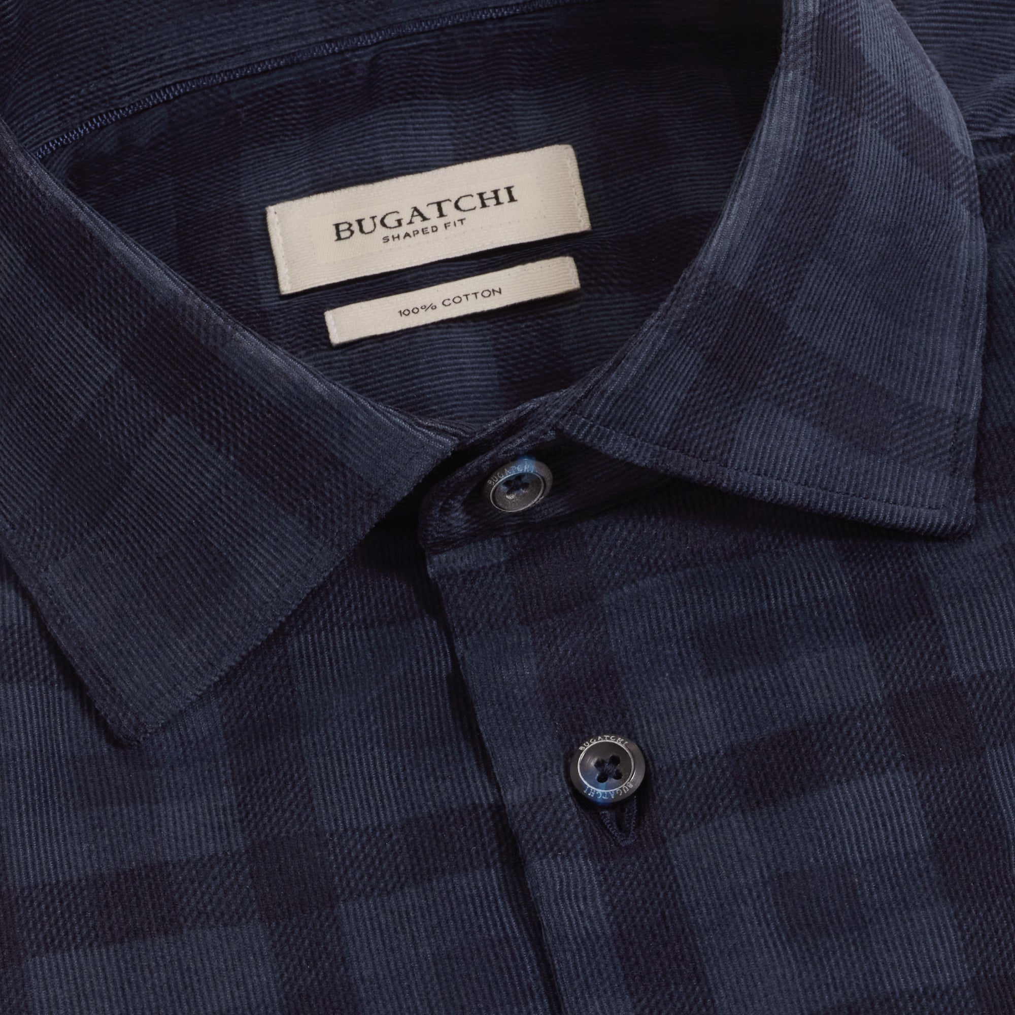 Axel Micro Corduroy Plaid Shirt