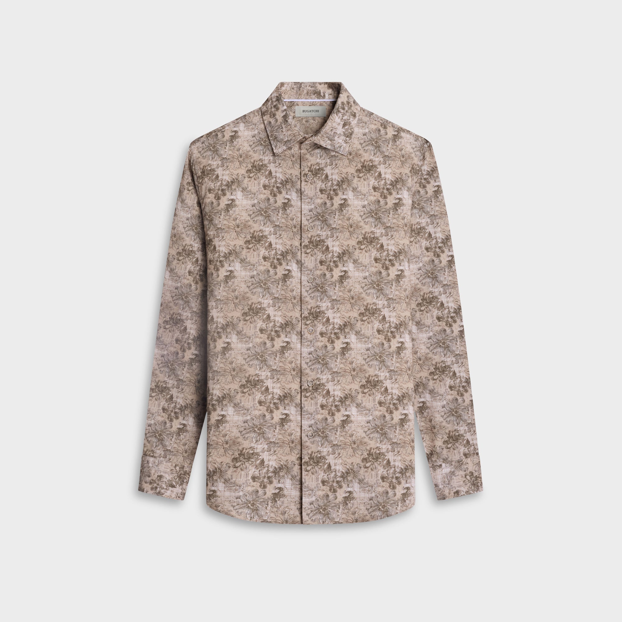 Julian Corded Velvet Floral Shirt
