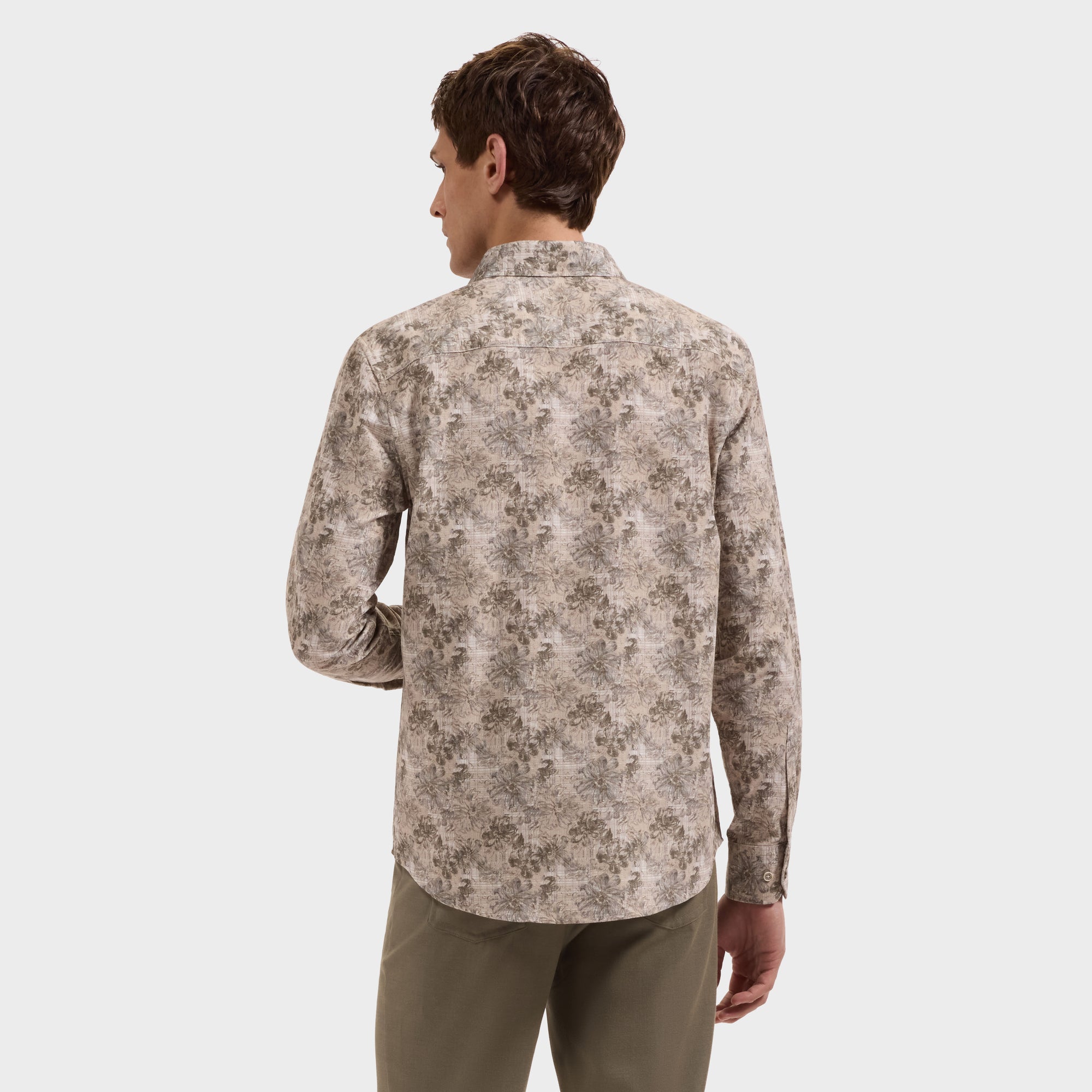 Julian Corded Velvet Floral Shirt