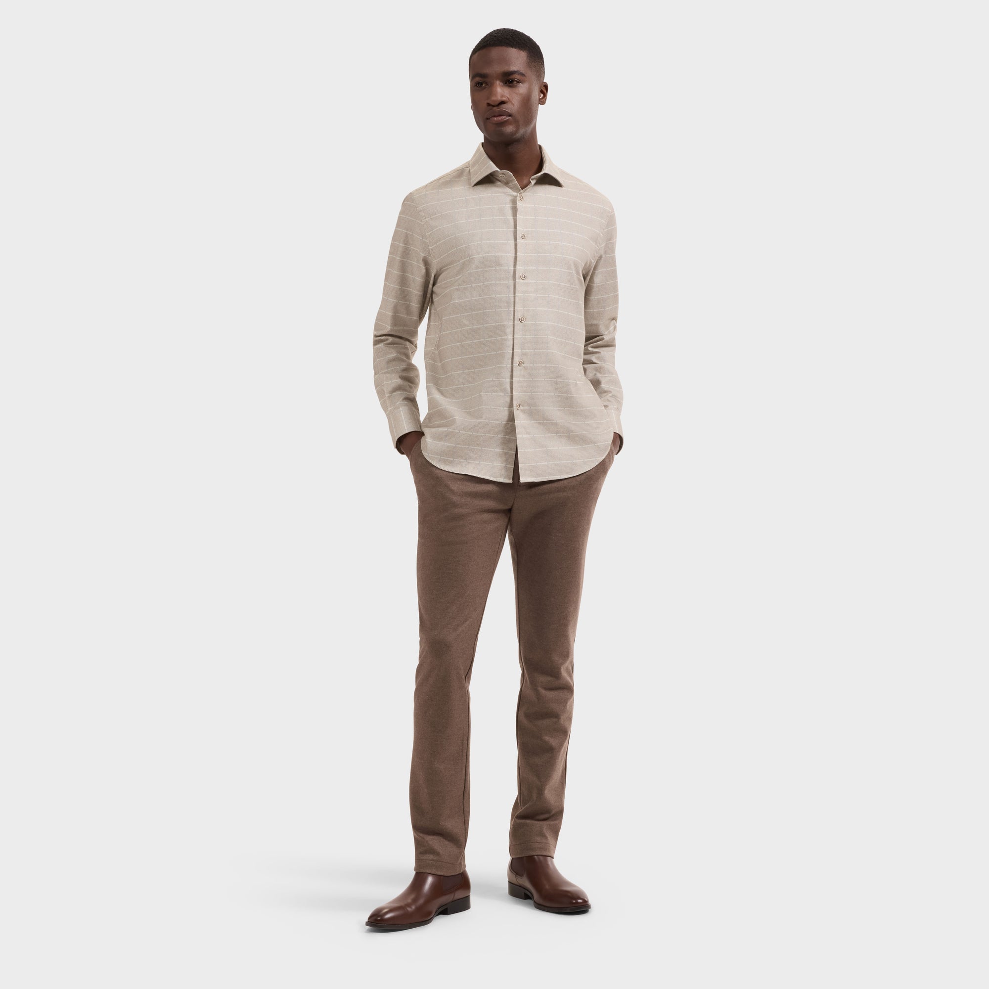 Axel Windowpane Shirt