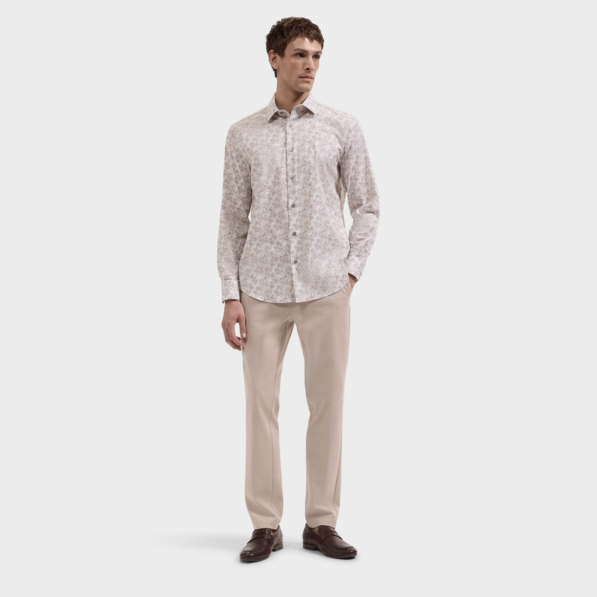 Julian Leaf Print Shirt