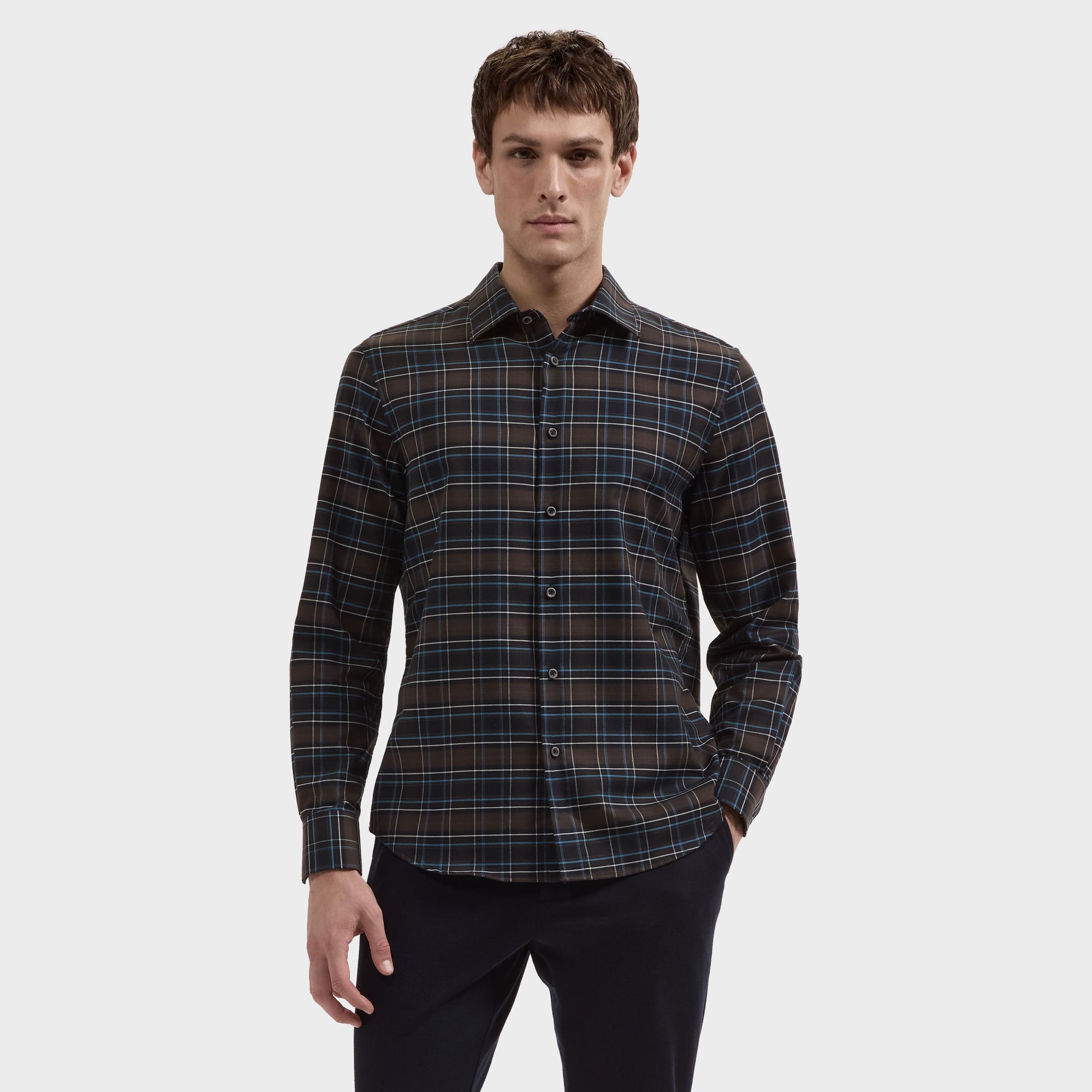 Julian Windowpane Plaid Shirt