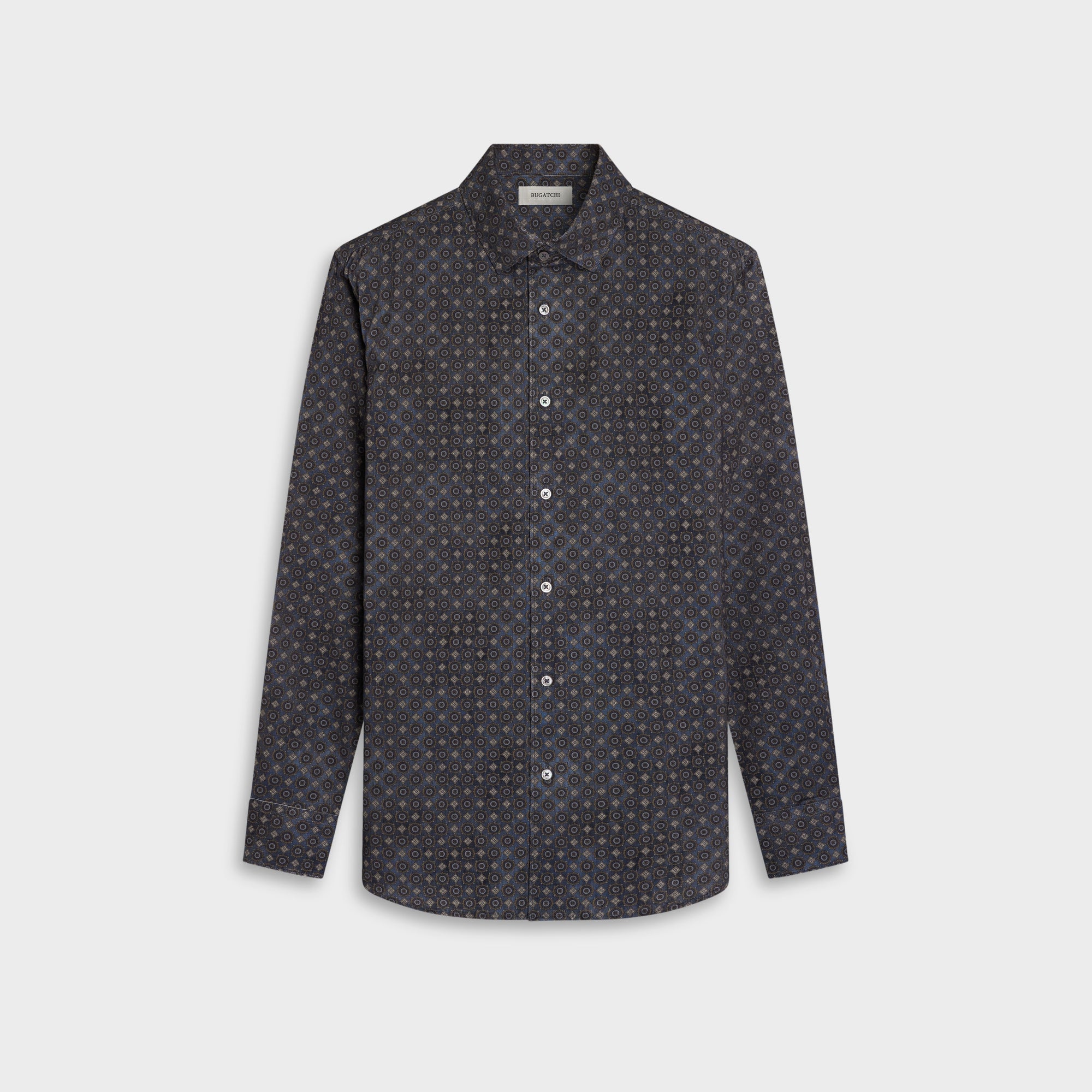Alvin Micro Corduroy Medallion Shirt