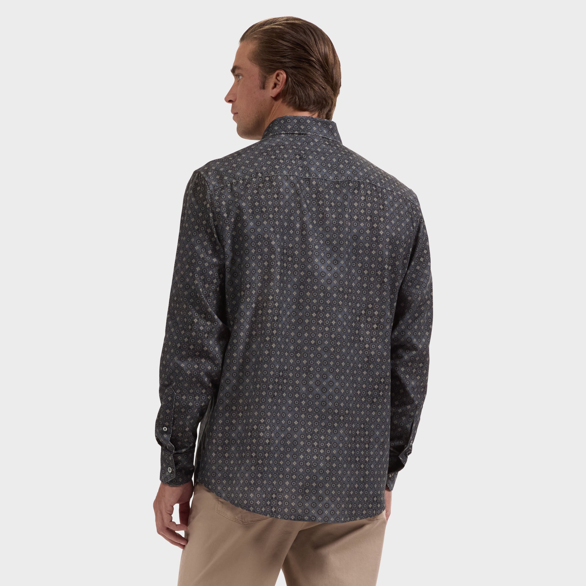 Alvin Micro Corduroy Medallion Shirt