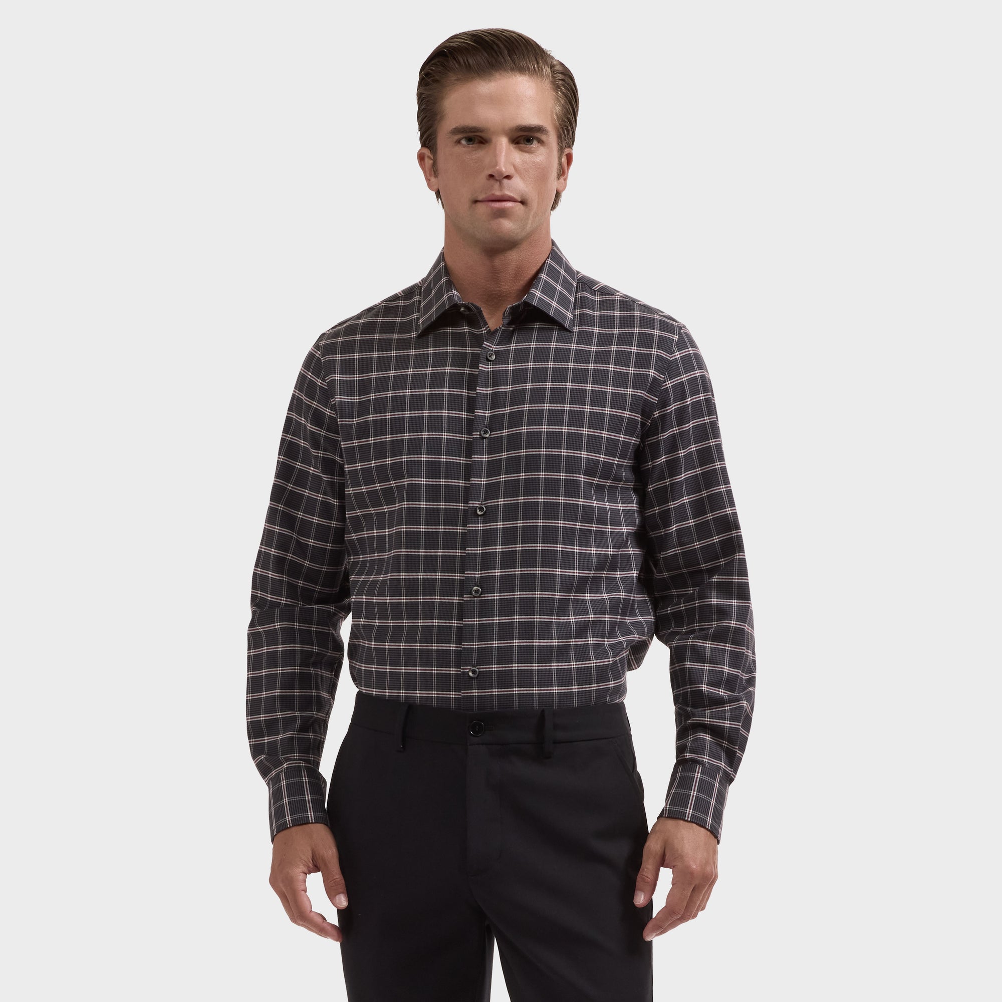 Julian Houndstooth Plaid Shirt