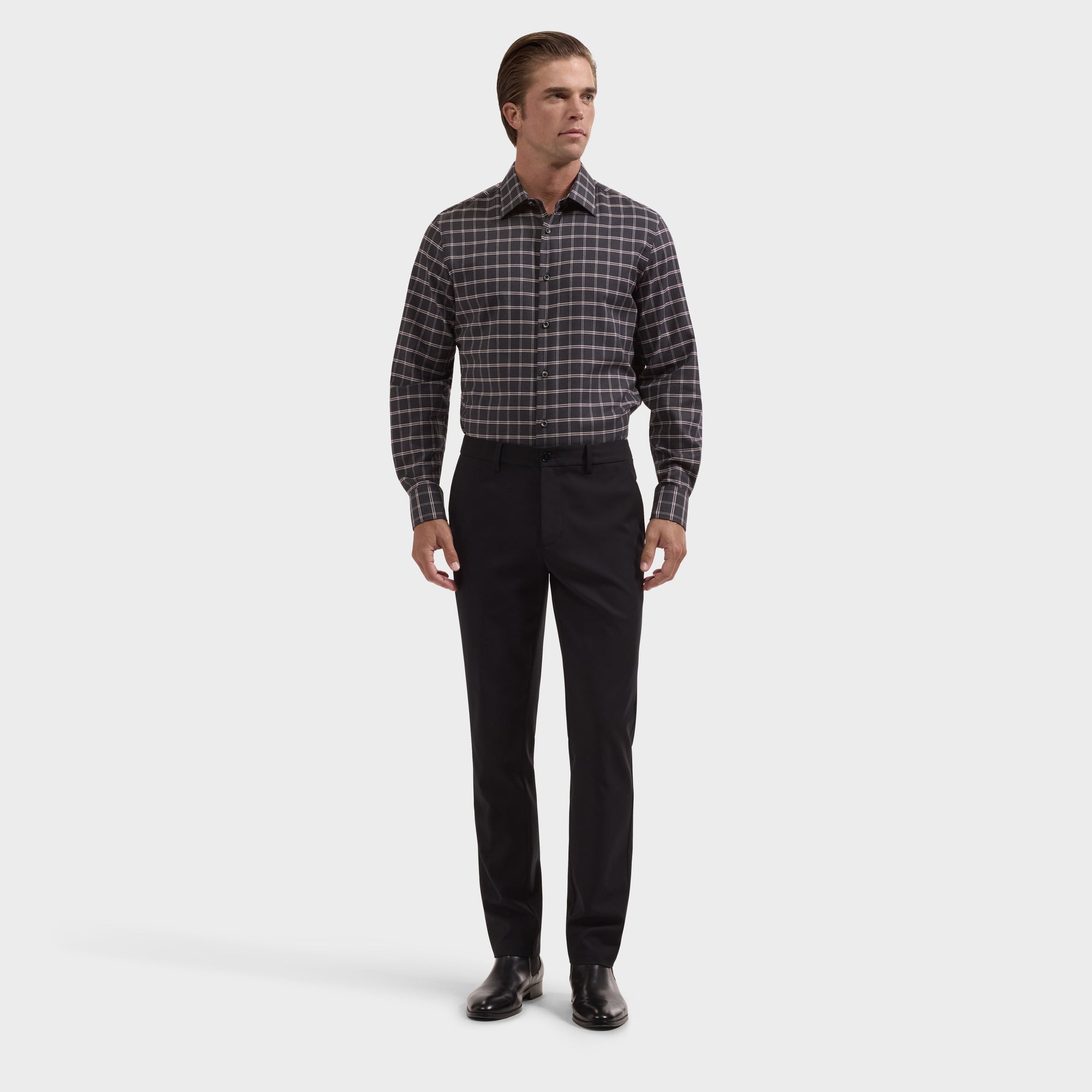 Julian Houndstooth Plaid Shirt