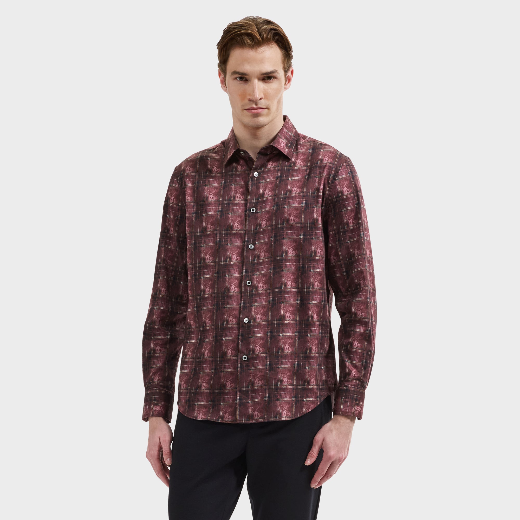 Julian Abstract Plaid Shirt