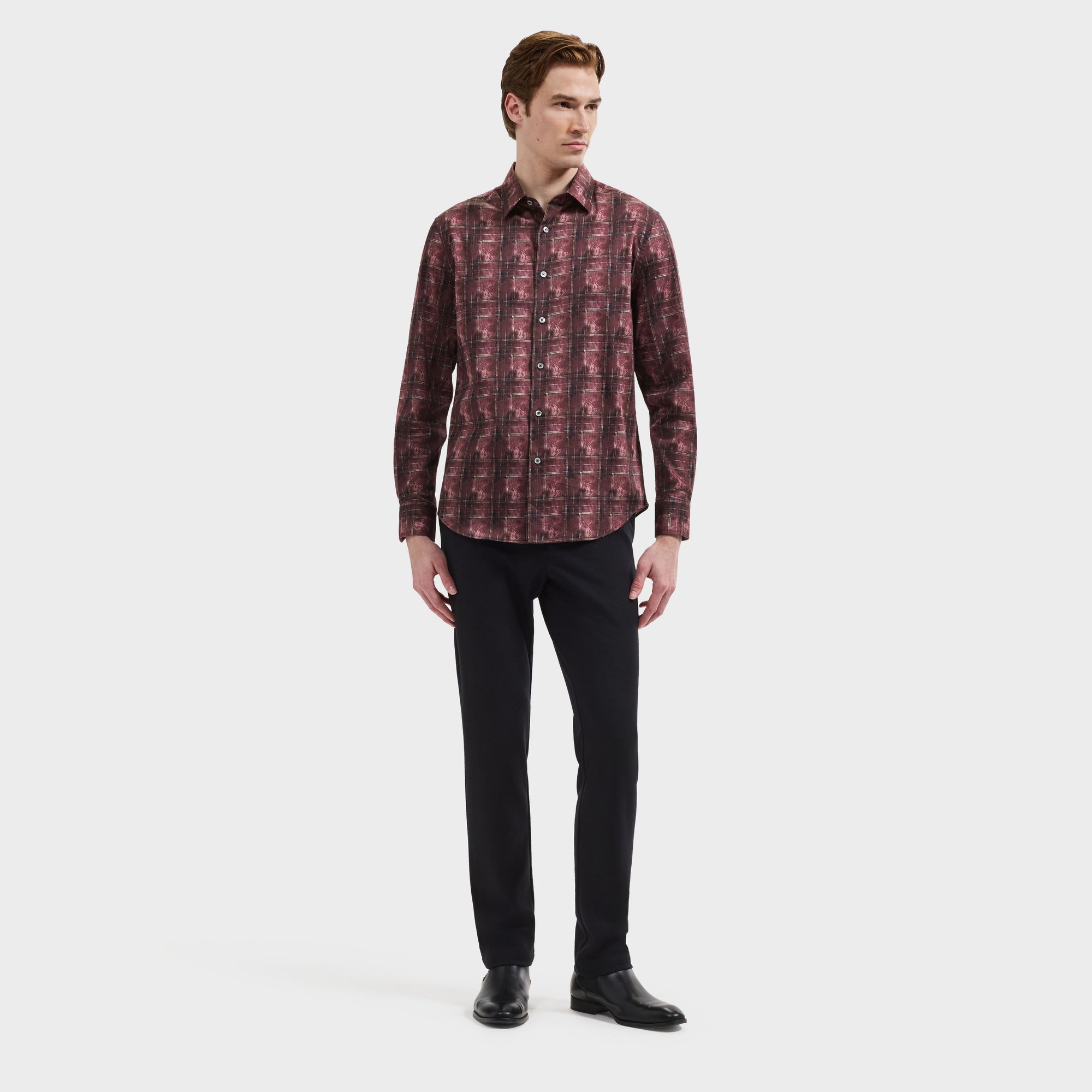 Julian Abstract Plaid Shirt