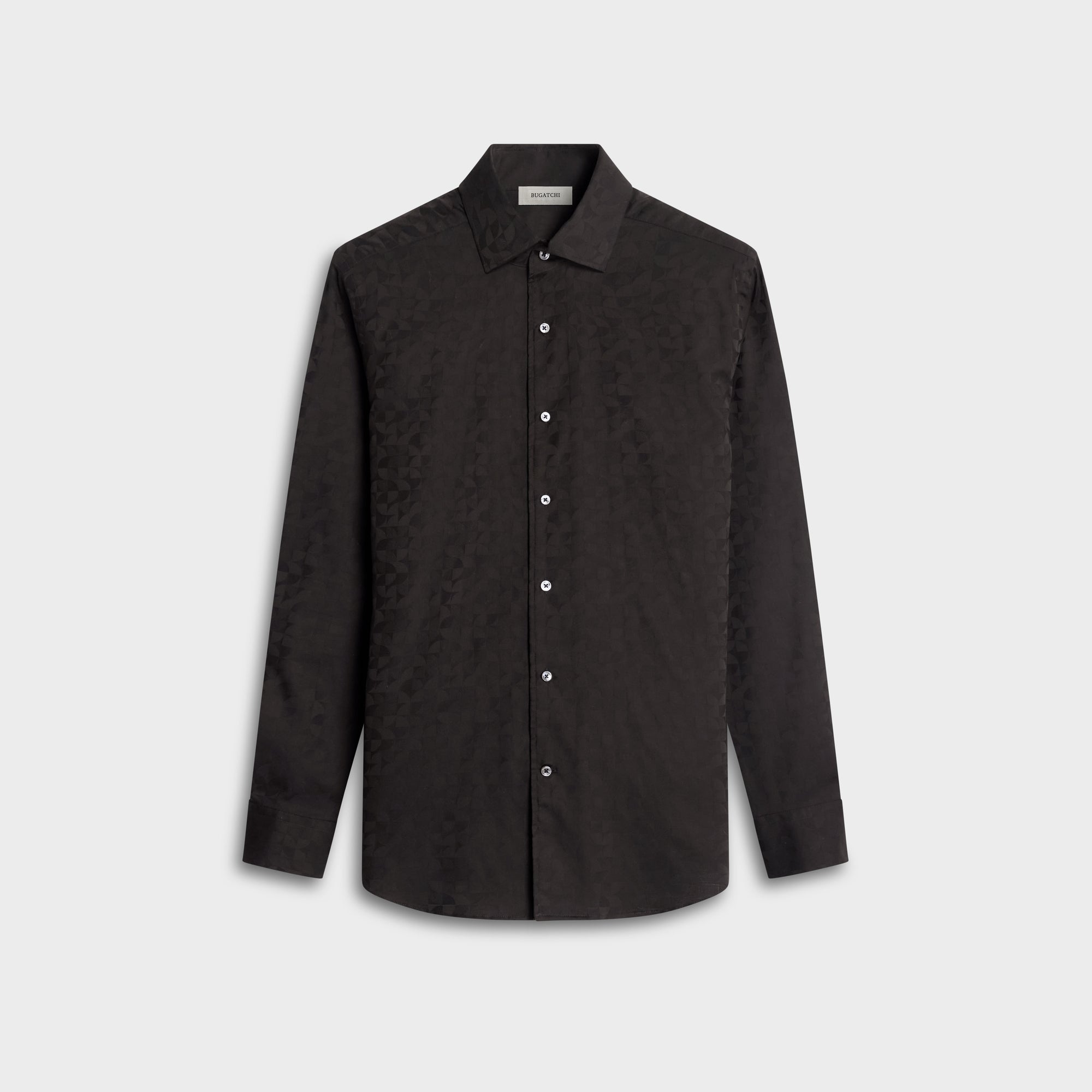 Alvin Tonal Geometric Jacquard Shirt