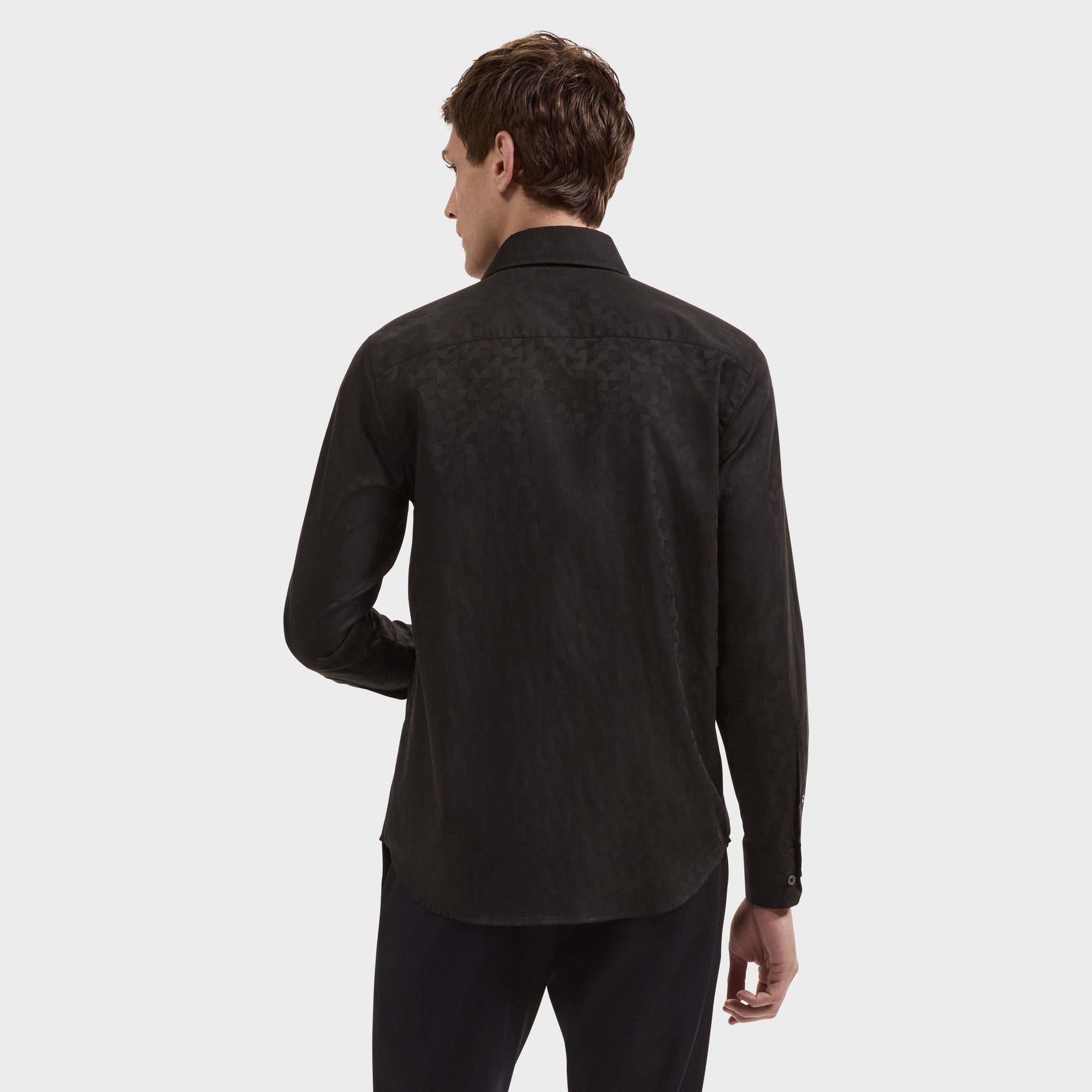 Alvin Tonal Geometric Jacquard Shirt