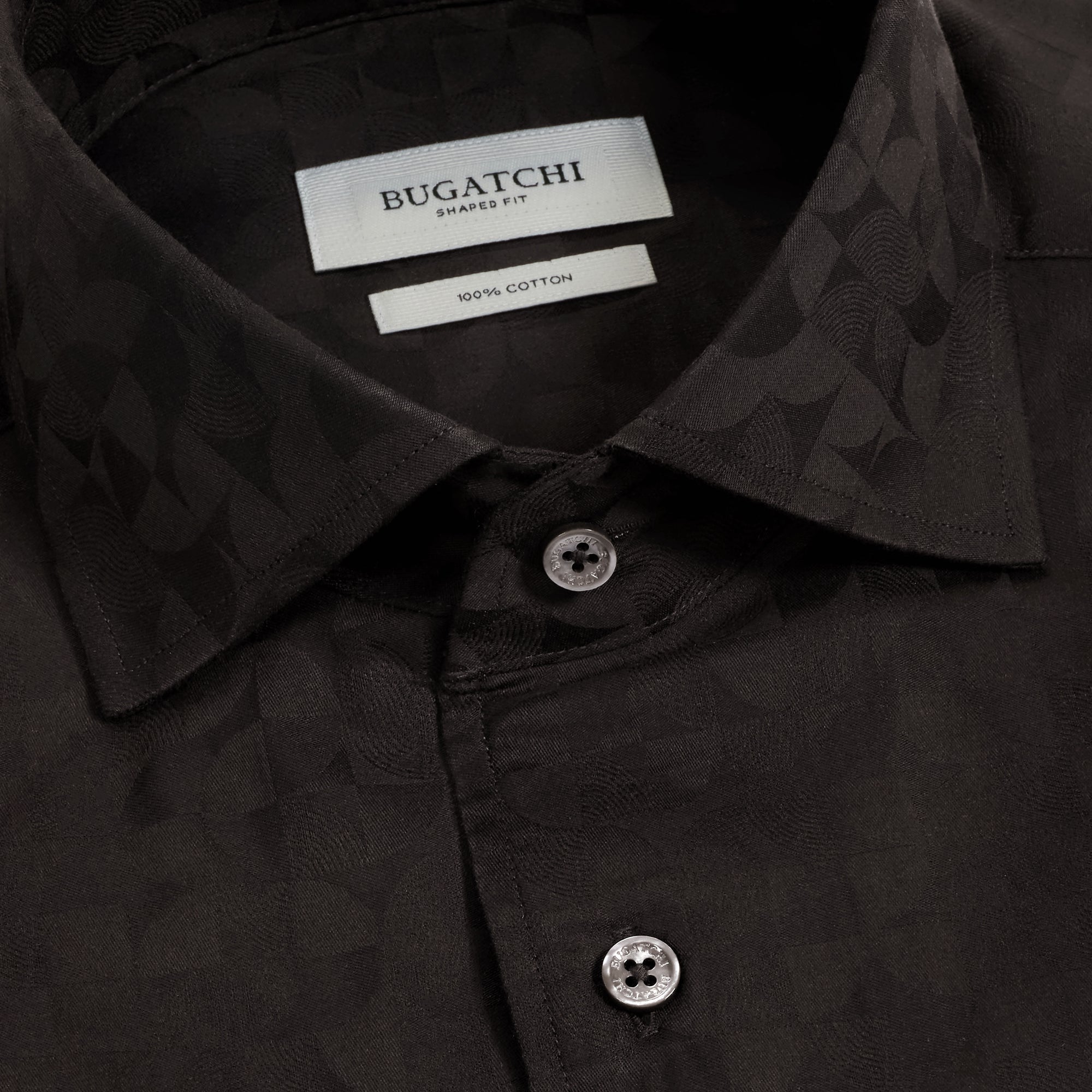 Alvin Tonal Geometric Jacquard Shirt