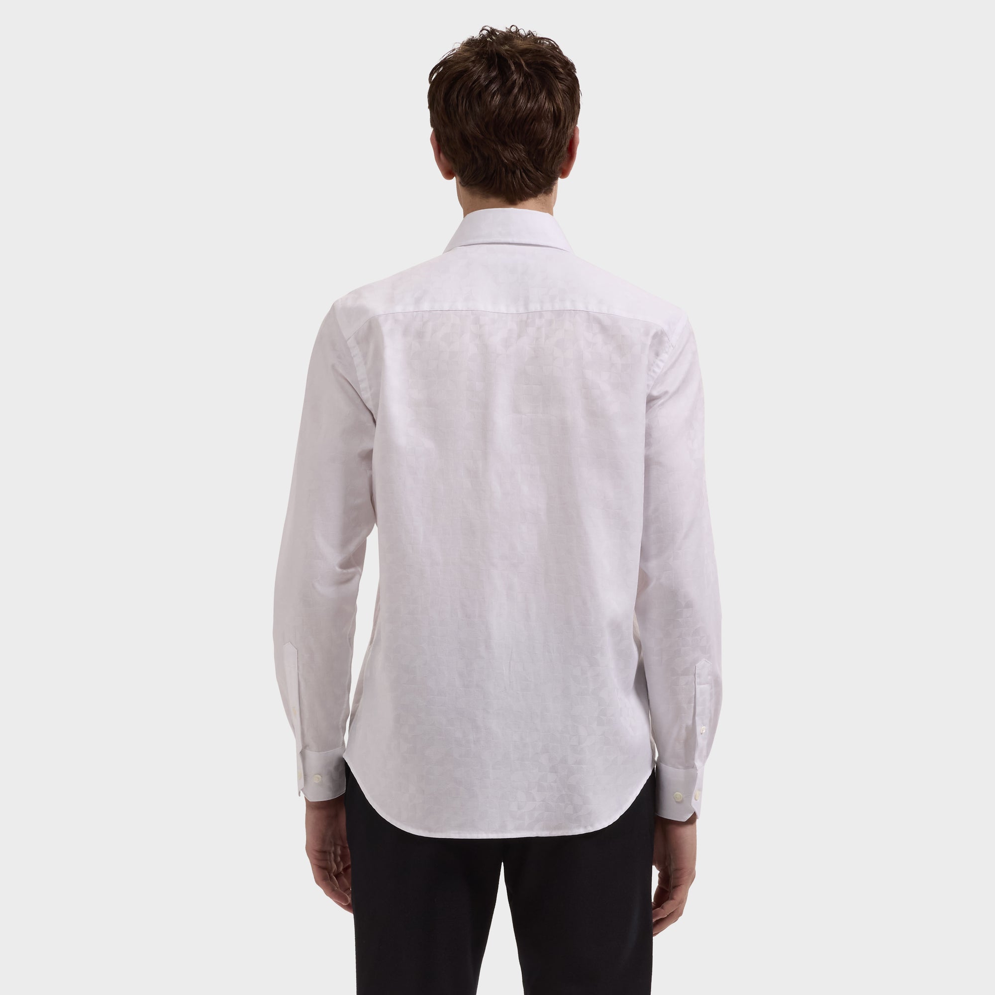 Alvin Tonal Geometric Jacquard Shirt