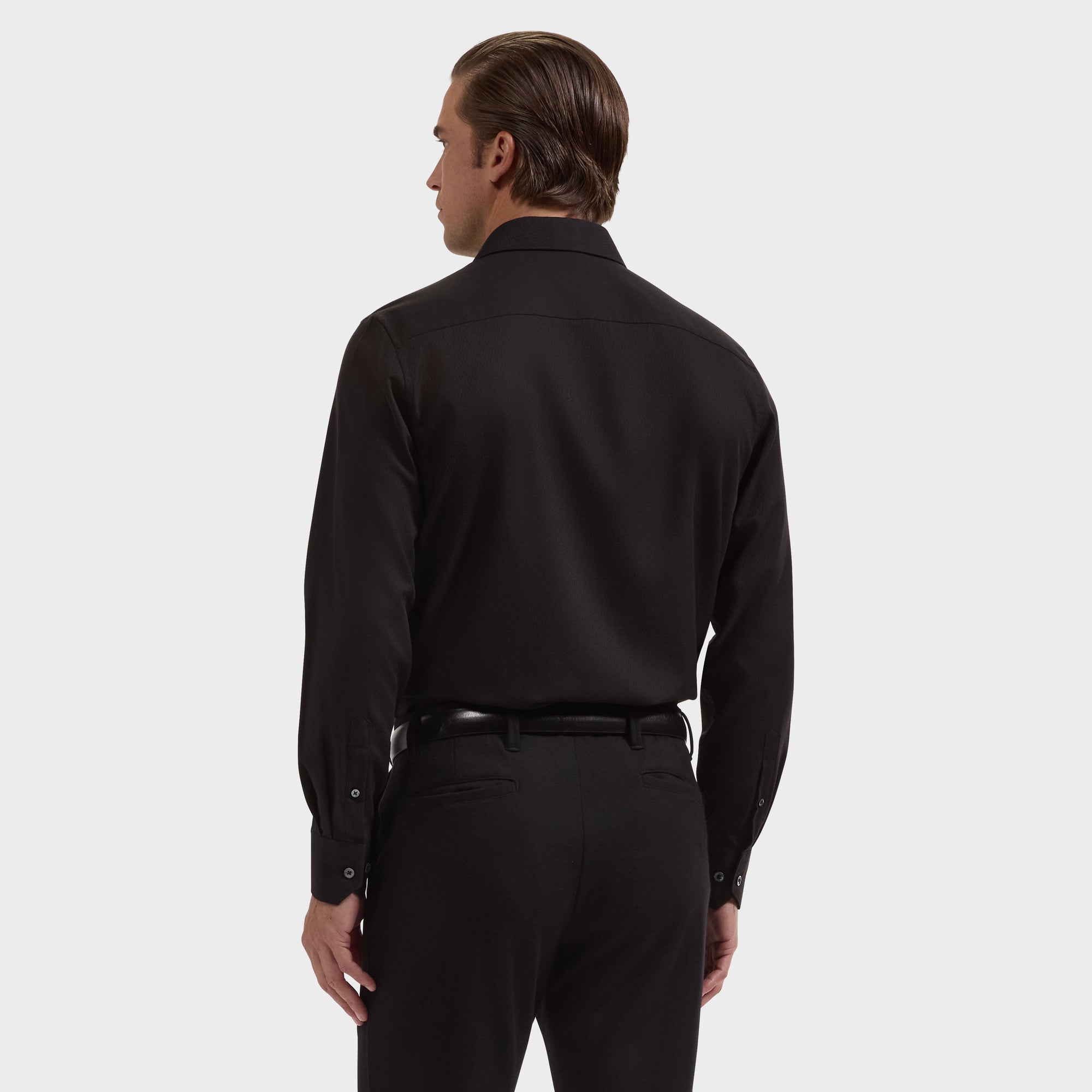 Julian Tonal Geometric Jacquard Shirt