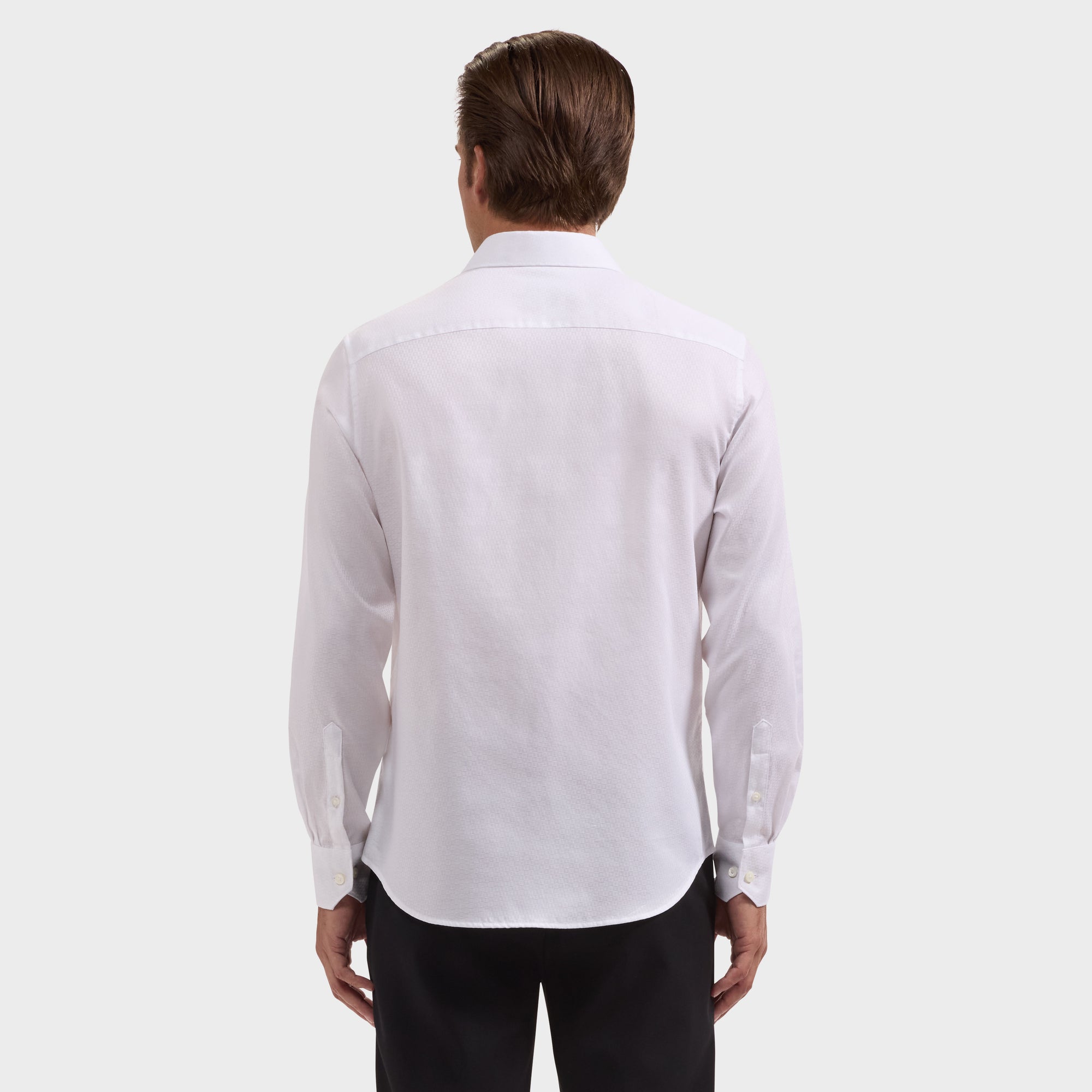 Julian Tonal Geometric Jacquard Shirt