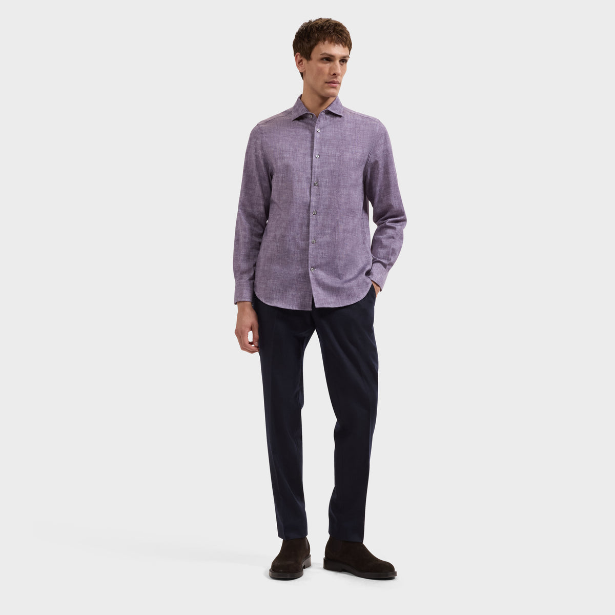 Alvin Heathered Solid Shirt