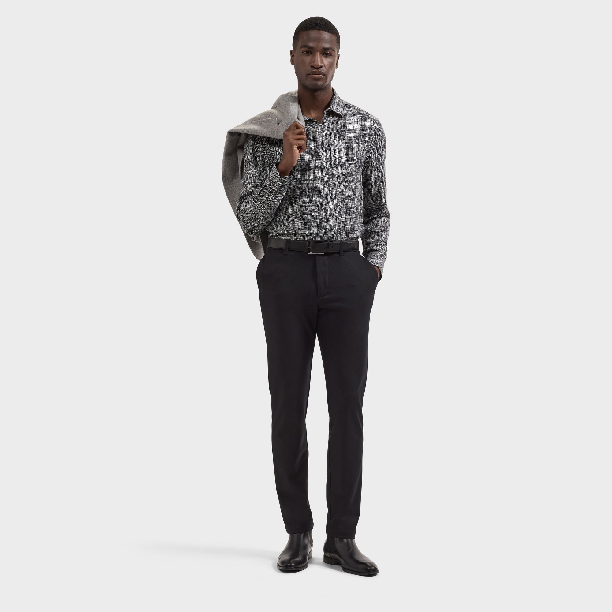 Julian Pebble Check Shirt