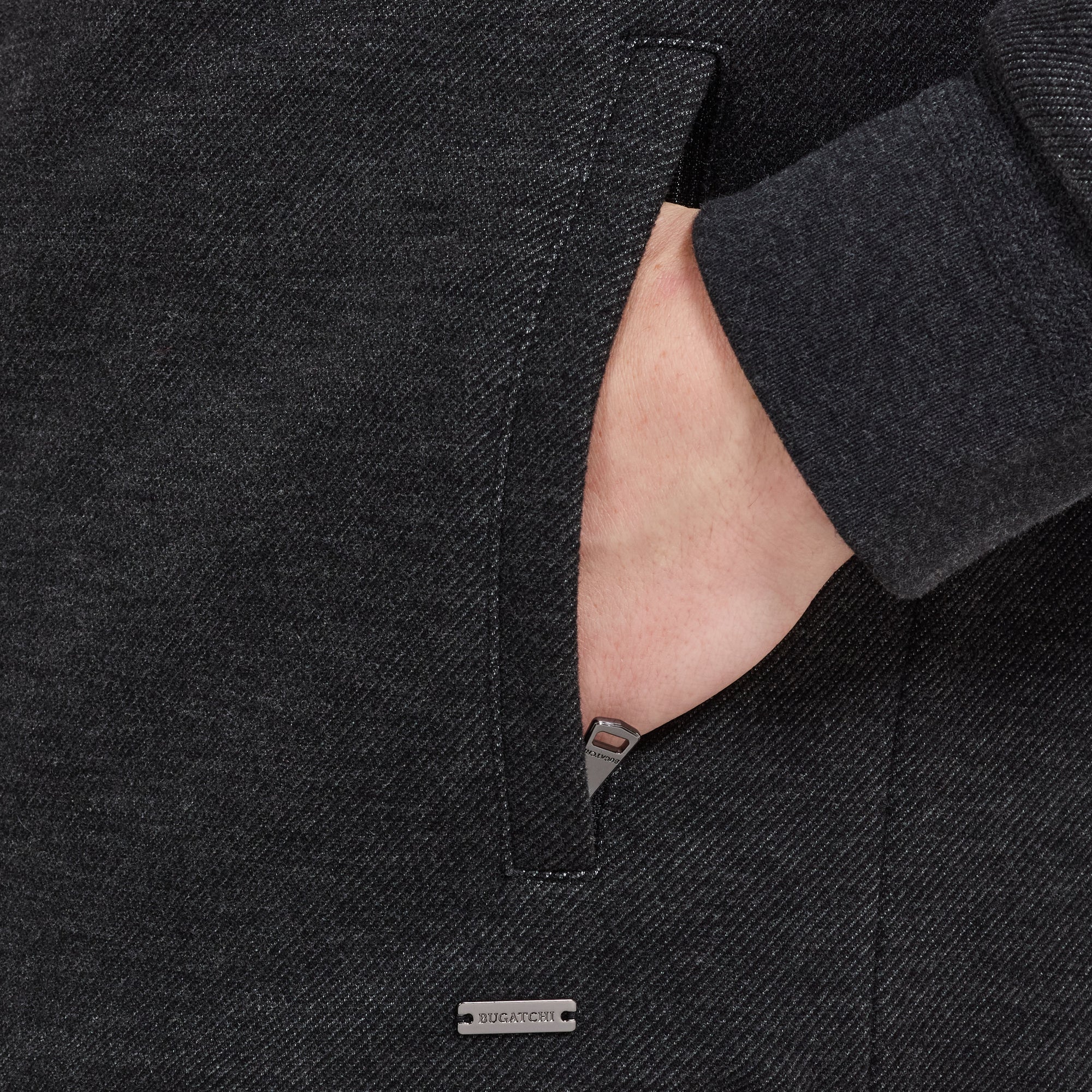 Textured Knit Bomber Jacket
