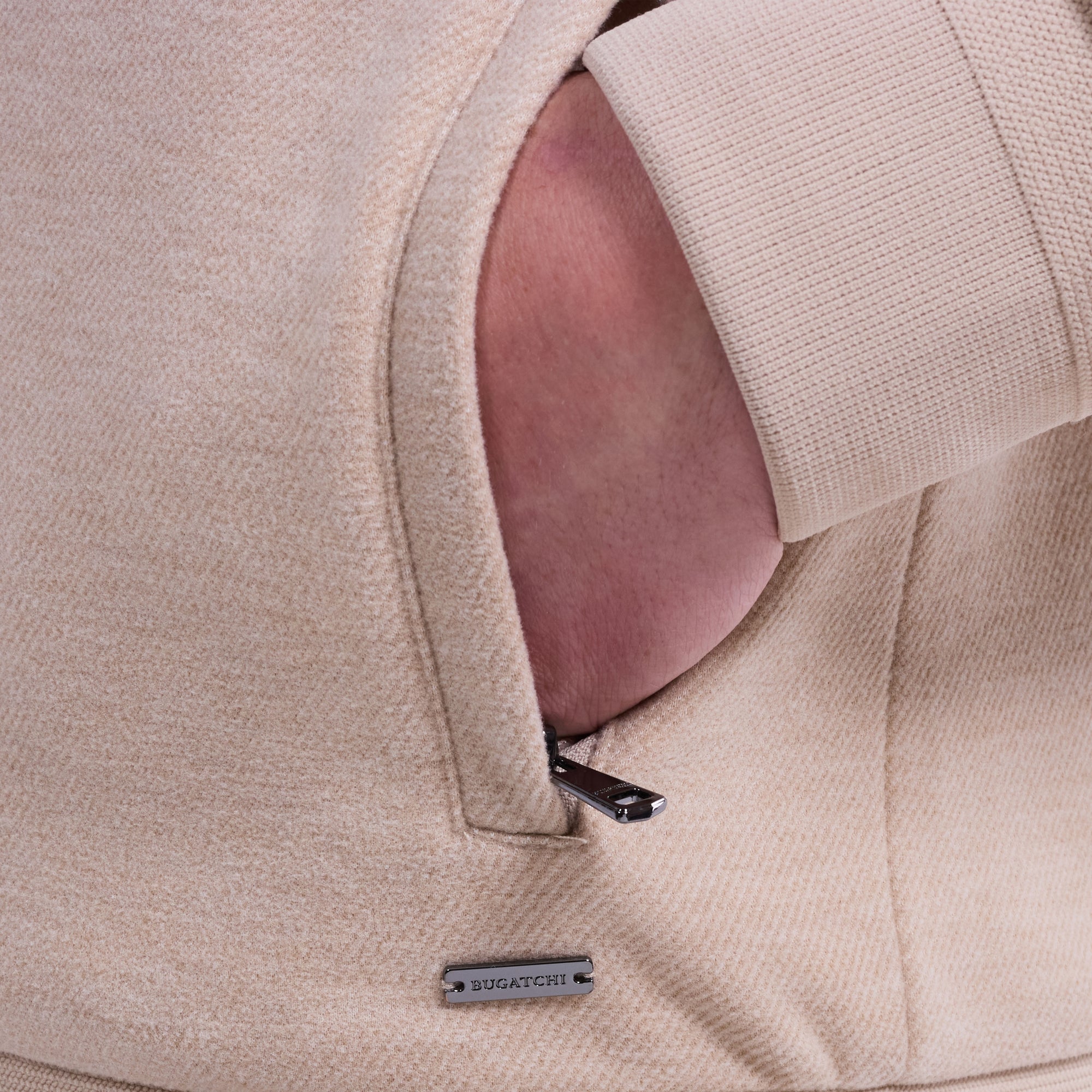 Textured Knit Bomber Jacket