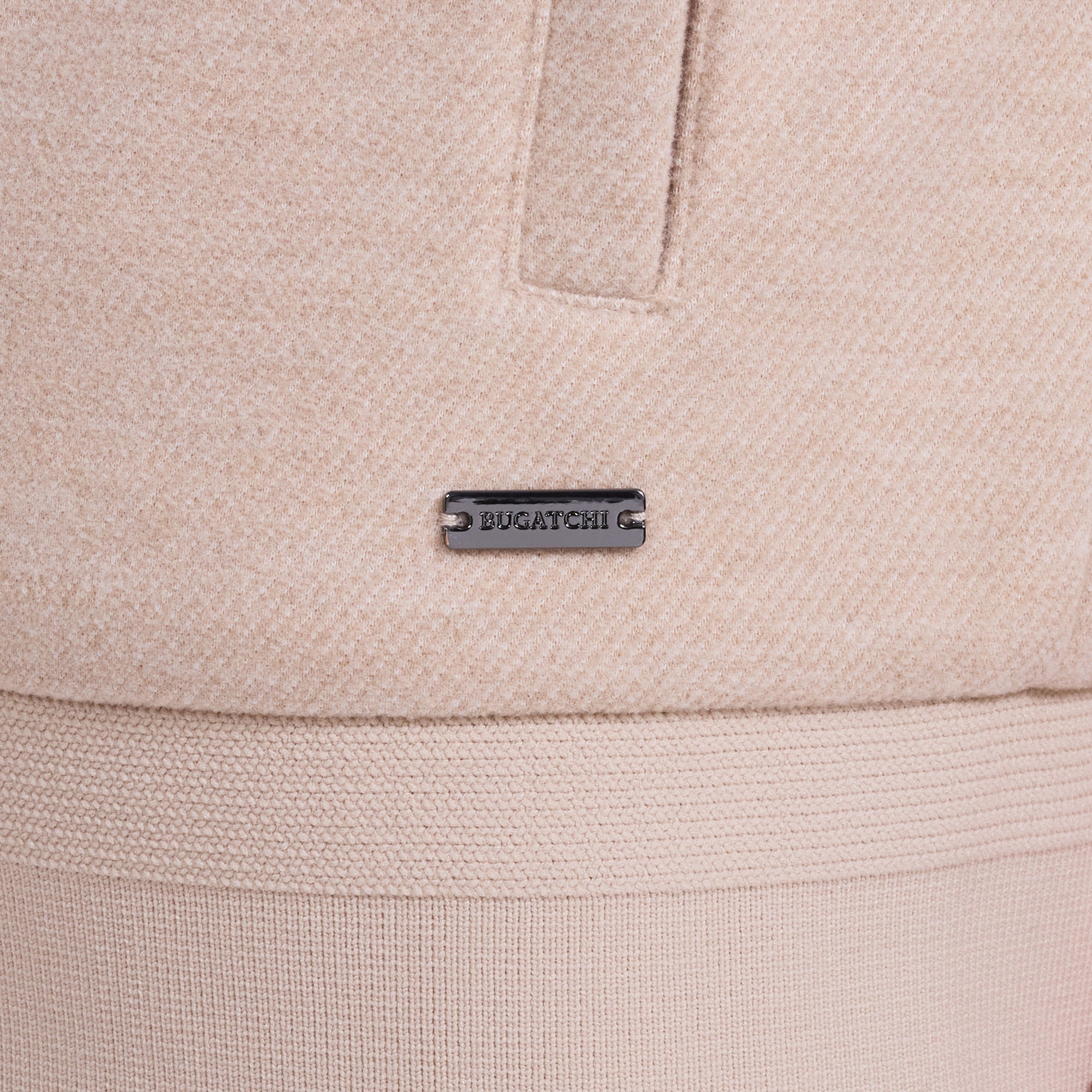 Textured Knit Bomber Jacket