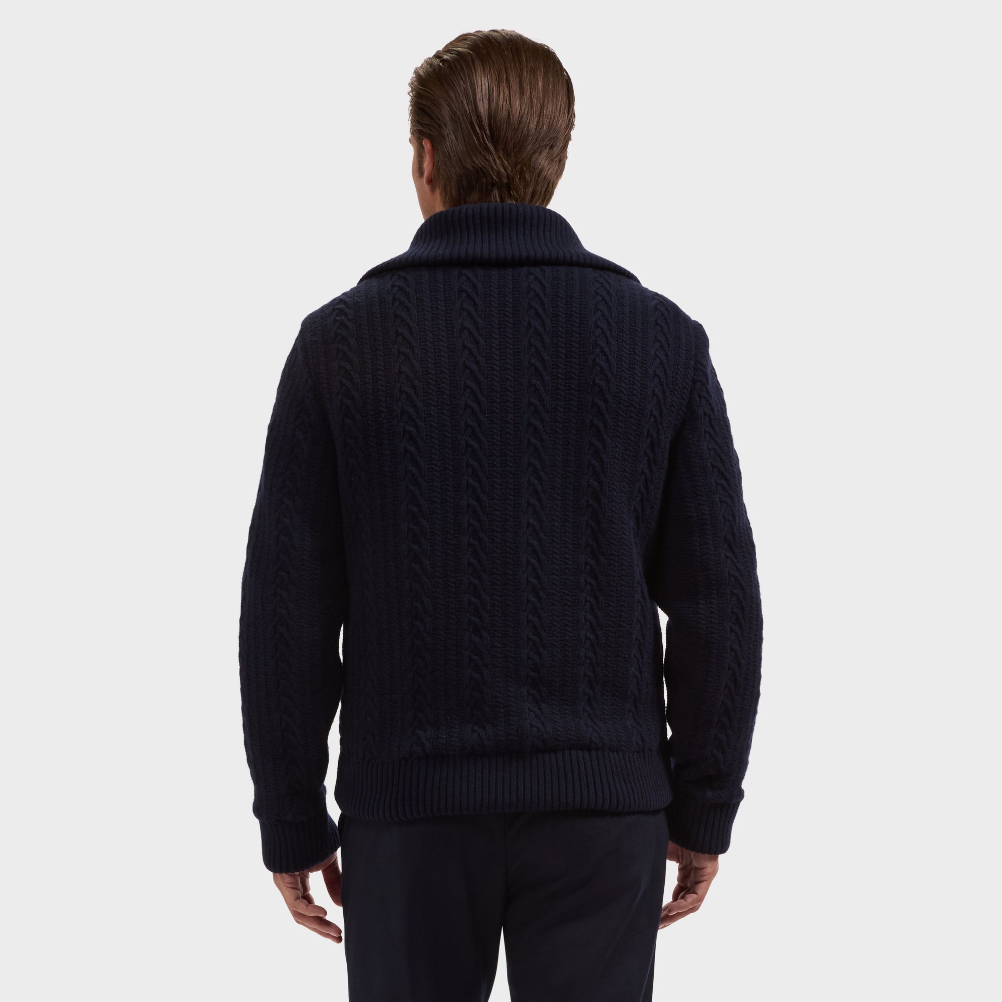 Suede & Cable Knit Hybrid Jacket