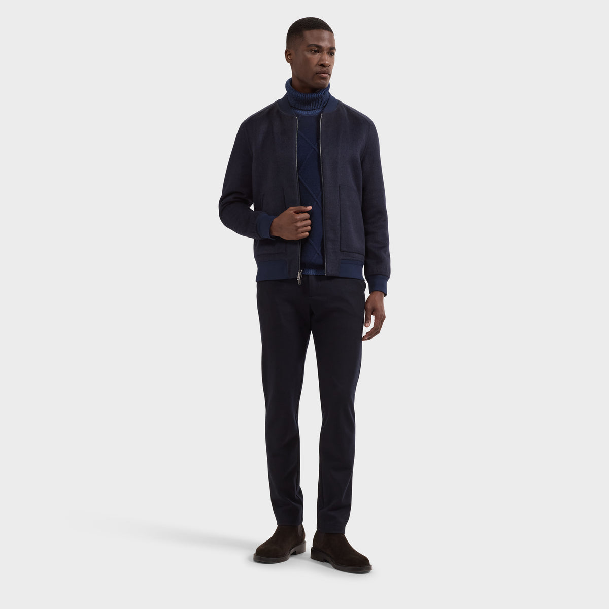 Double Faced Bomber Jacket