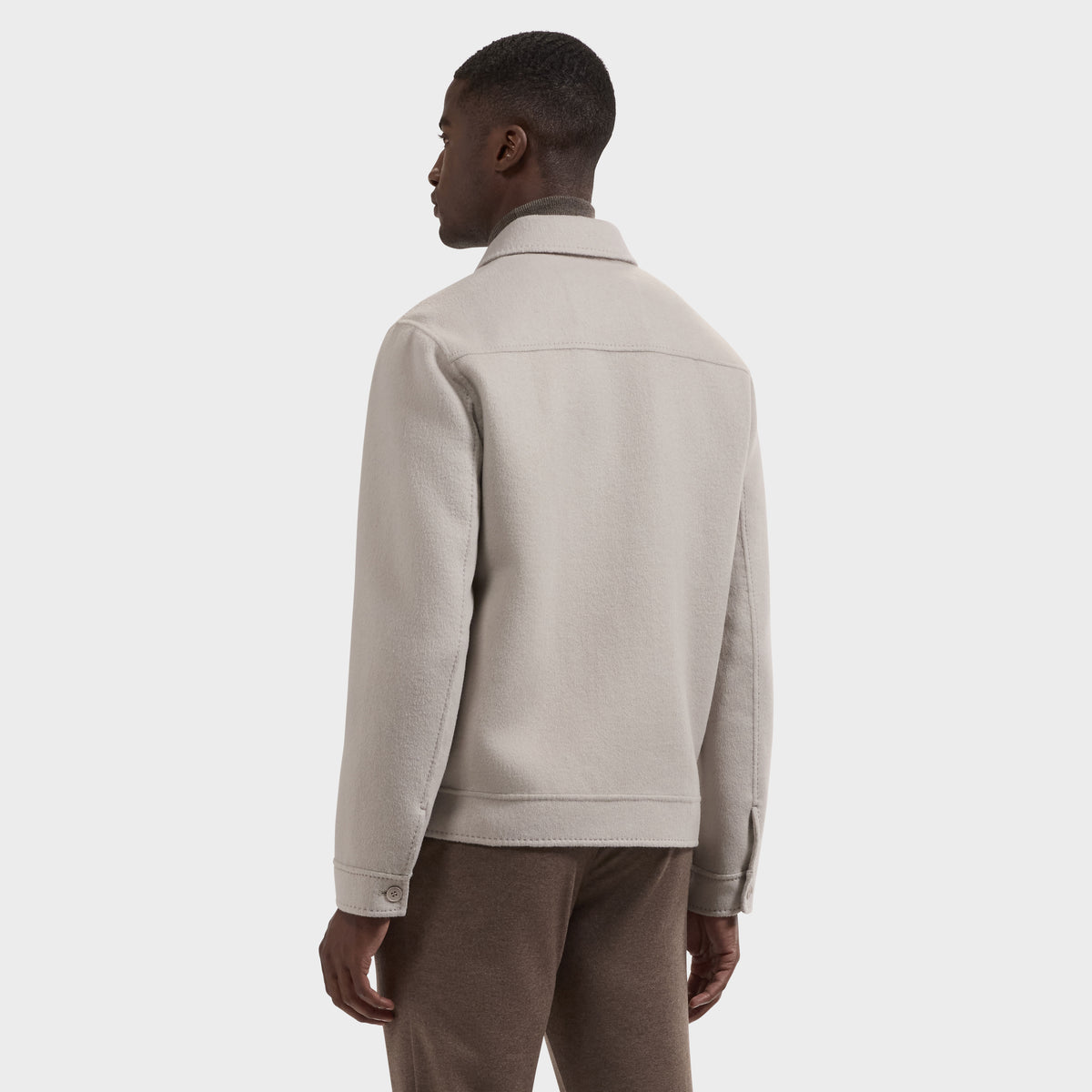 Melange Blouson Jacket