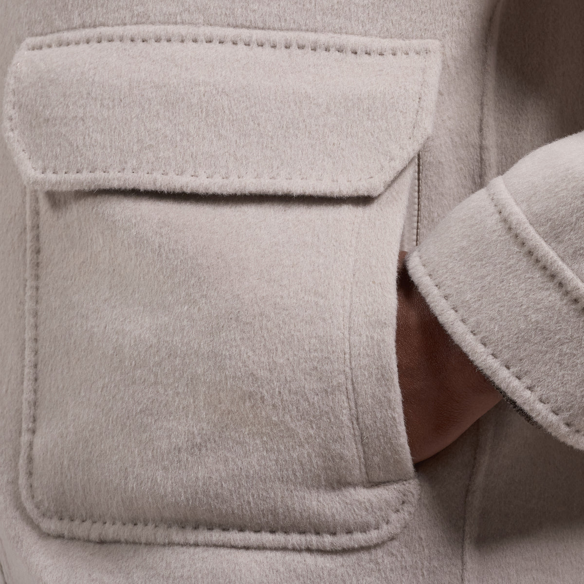 Melange Blouson Jacket