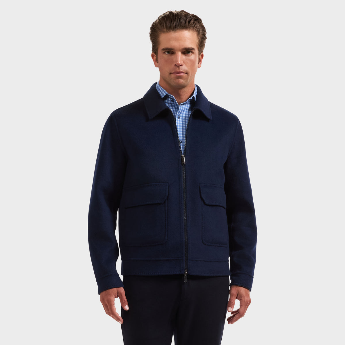 Melange Blouson Jacket