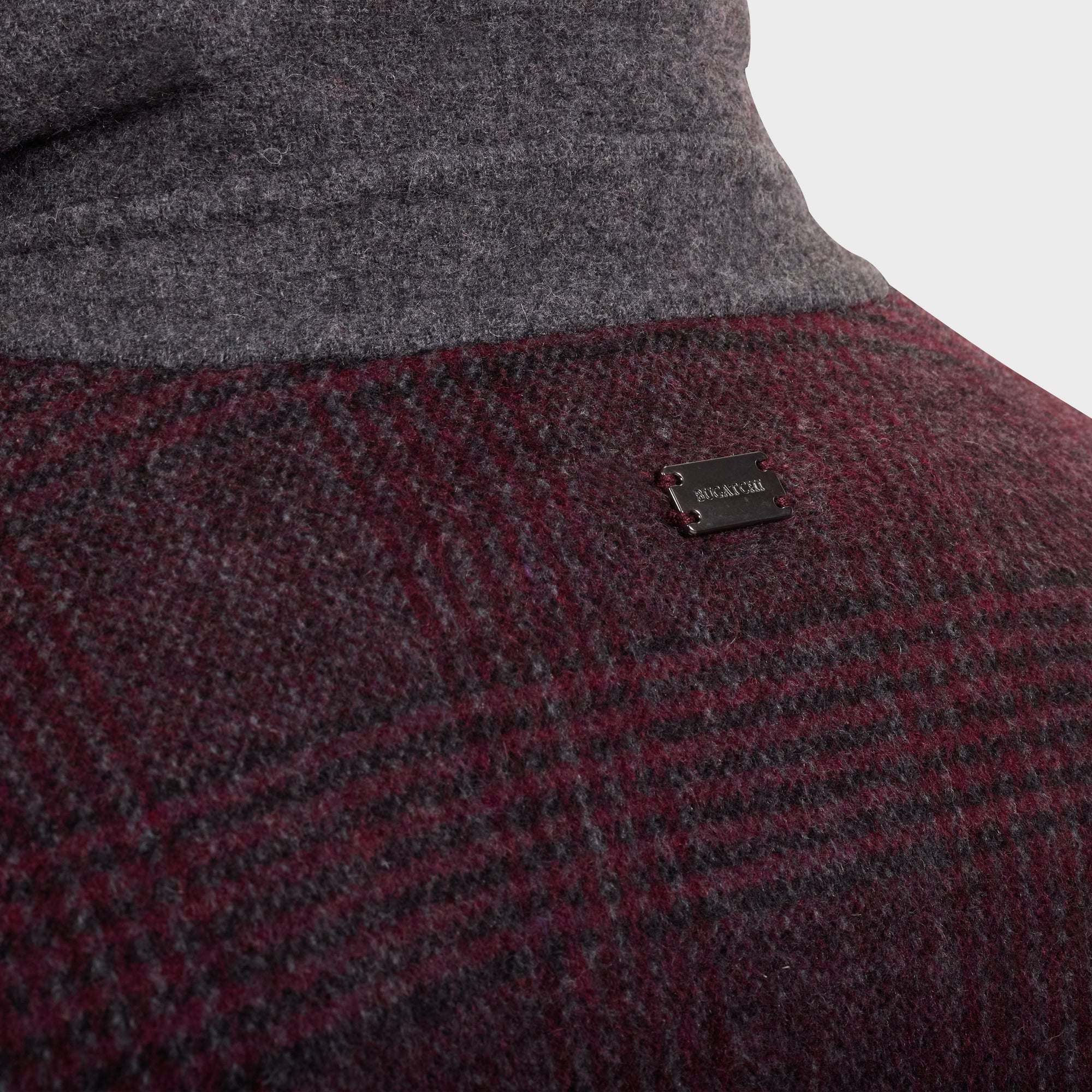 Glen Plaid Blouson Jacket
