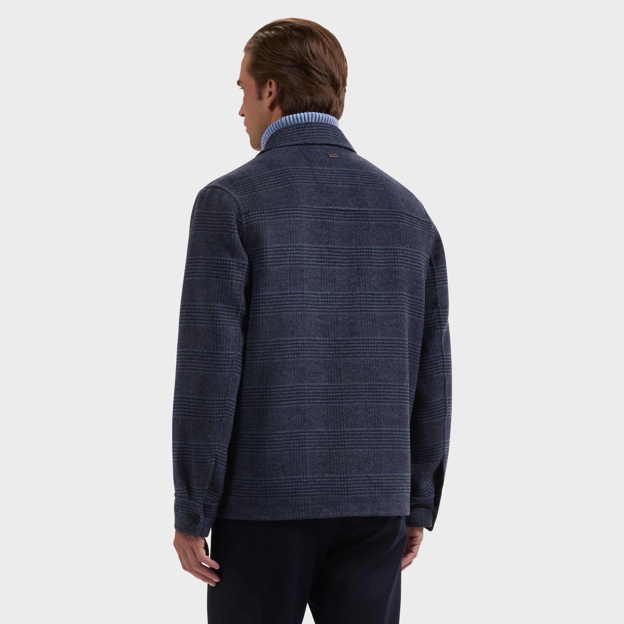 Glen Plaid Blouson Jacket