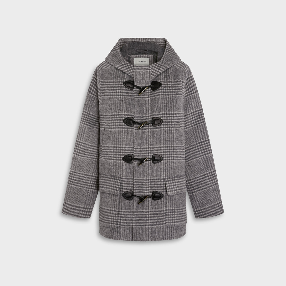 Glen Plaid Duffle Coat