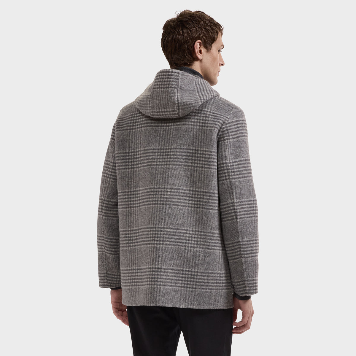 Glen Plaid Duffle Coat