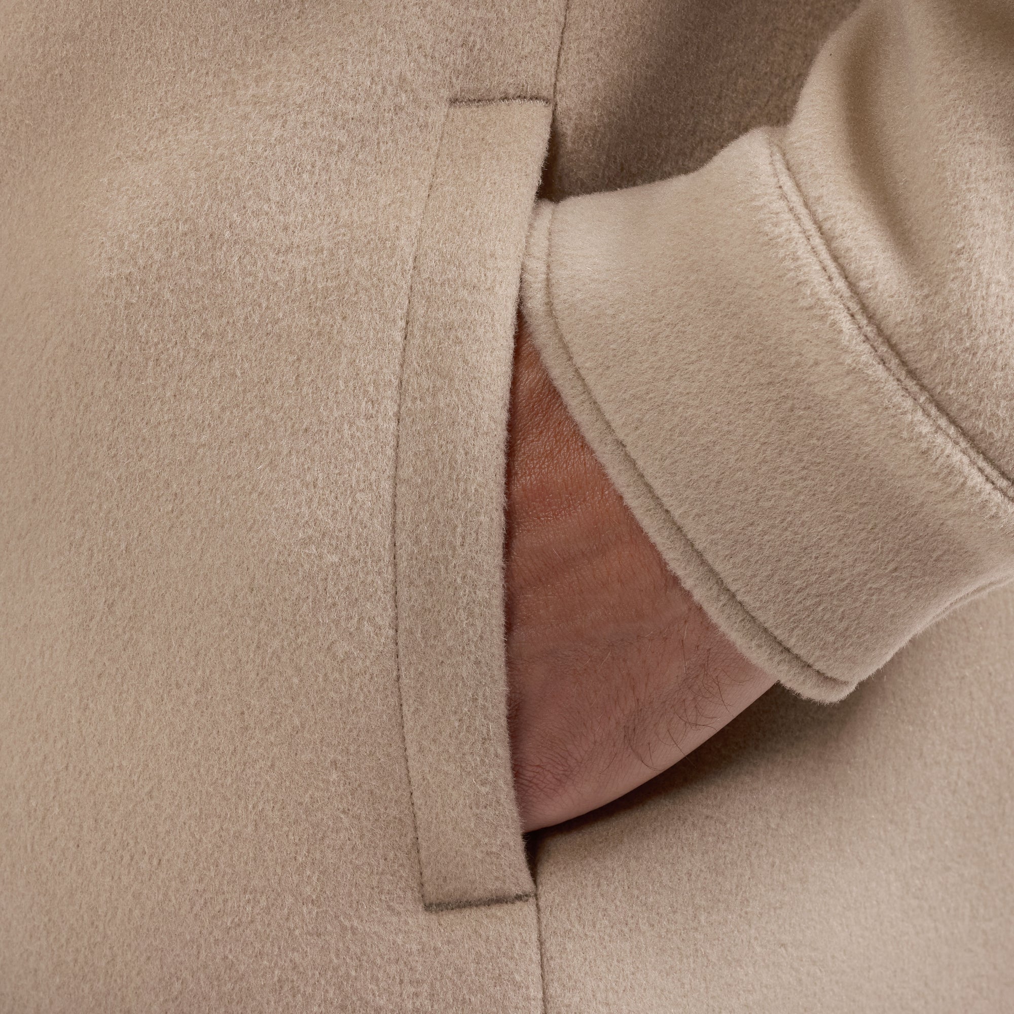 Overshirt Jacket with Leather Trim