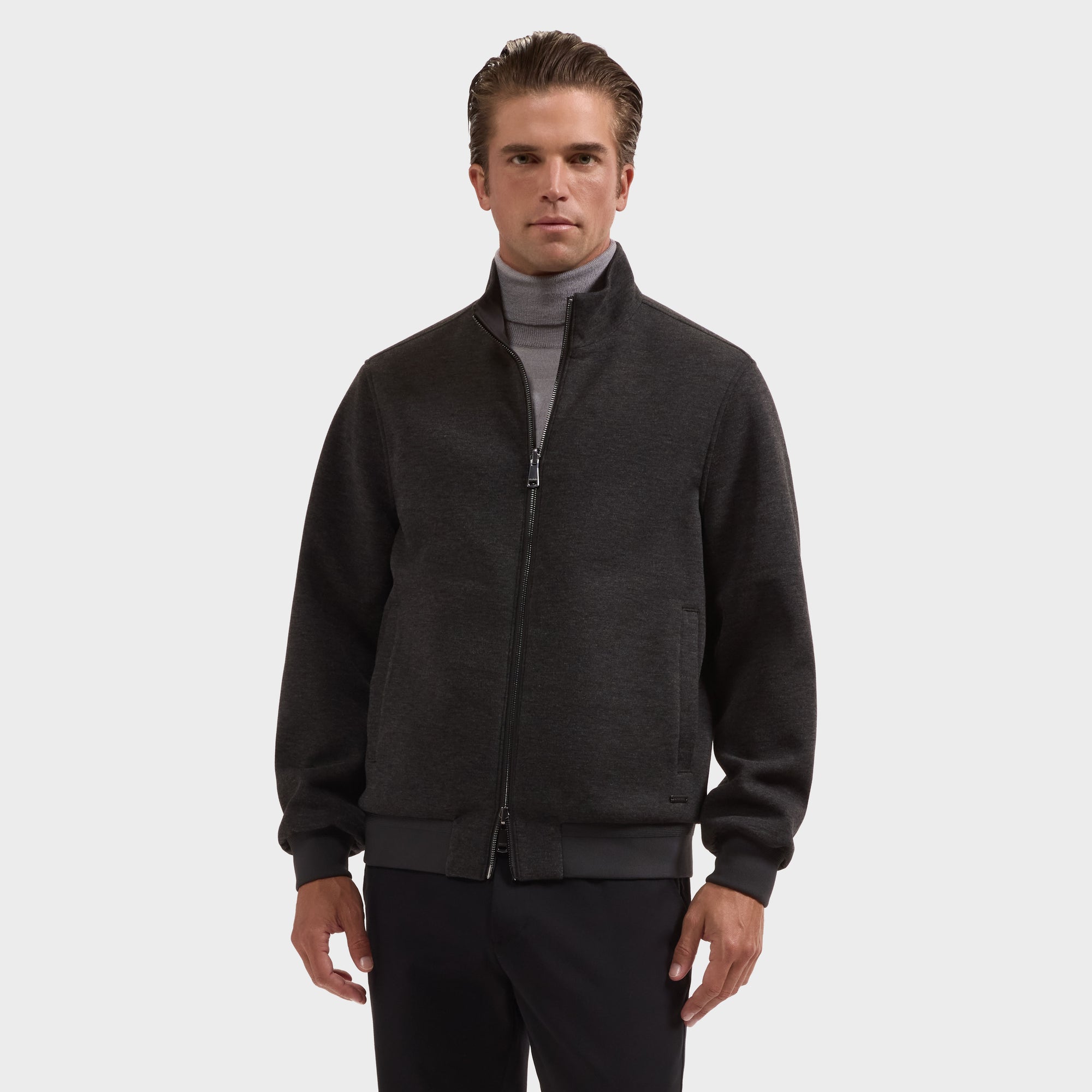Reversible Knit and Nylon Jacket