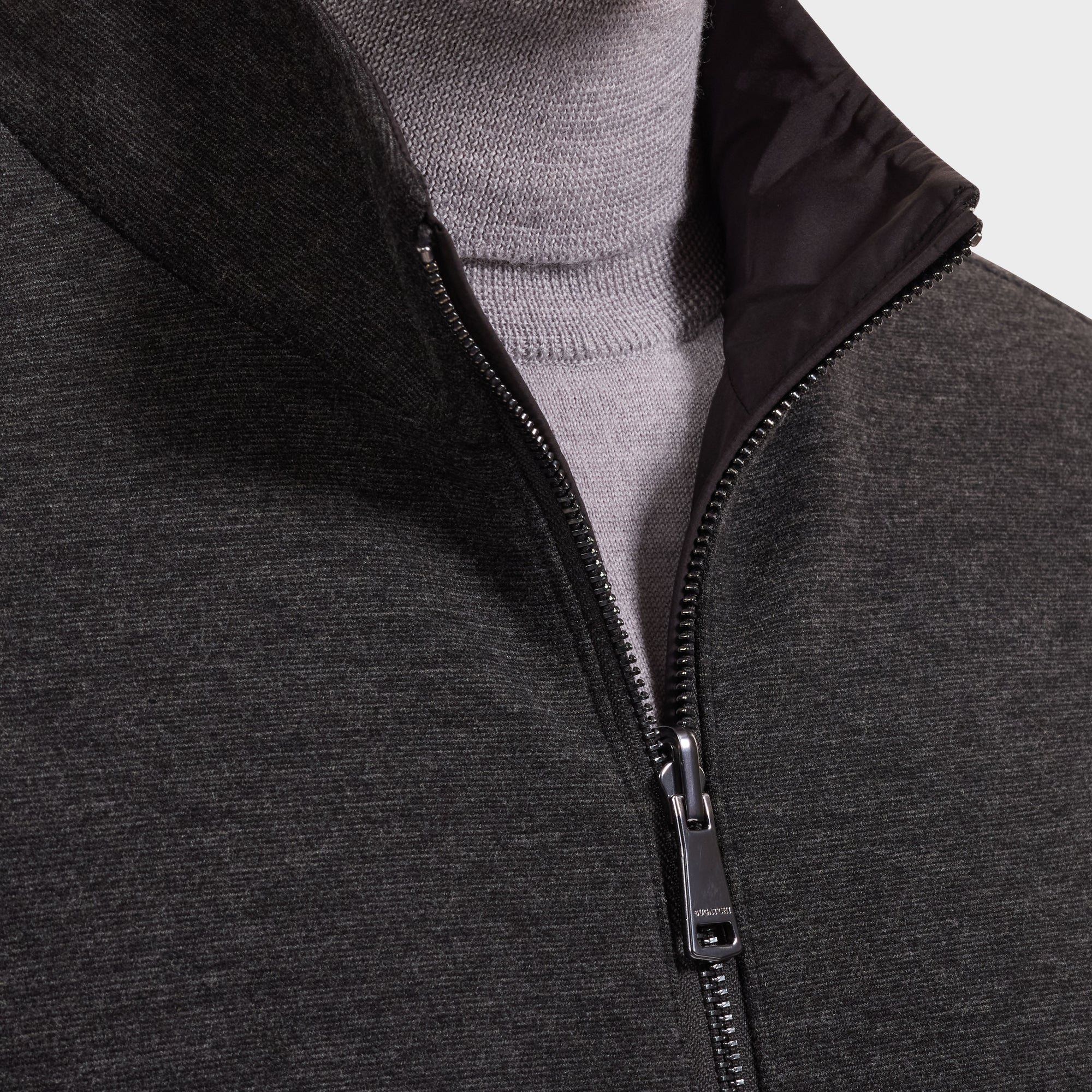 Reversible Knit and Nylon Jacket