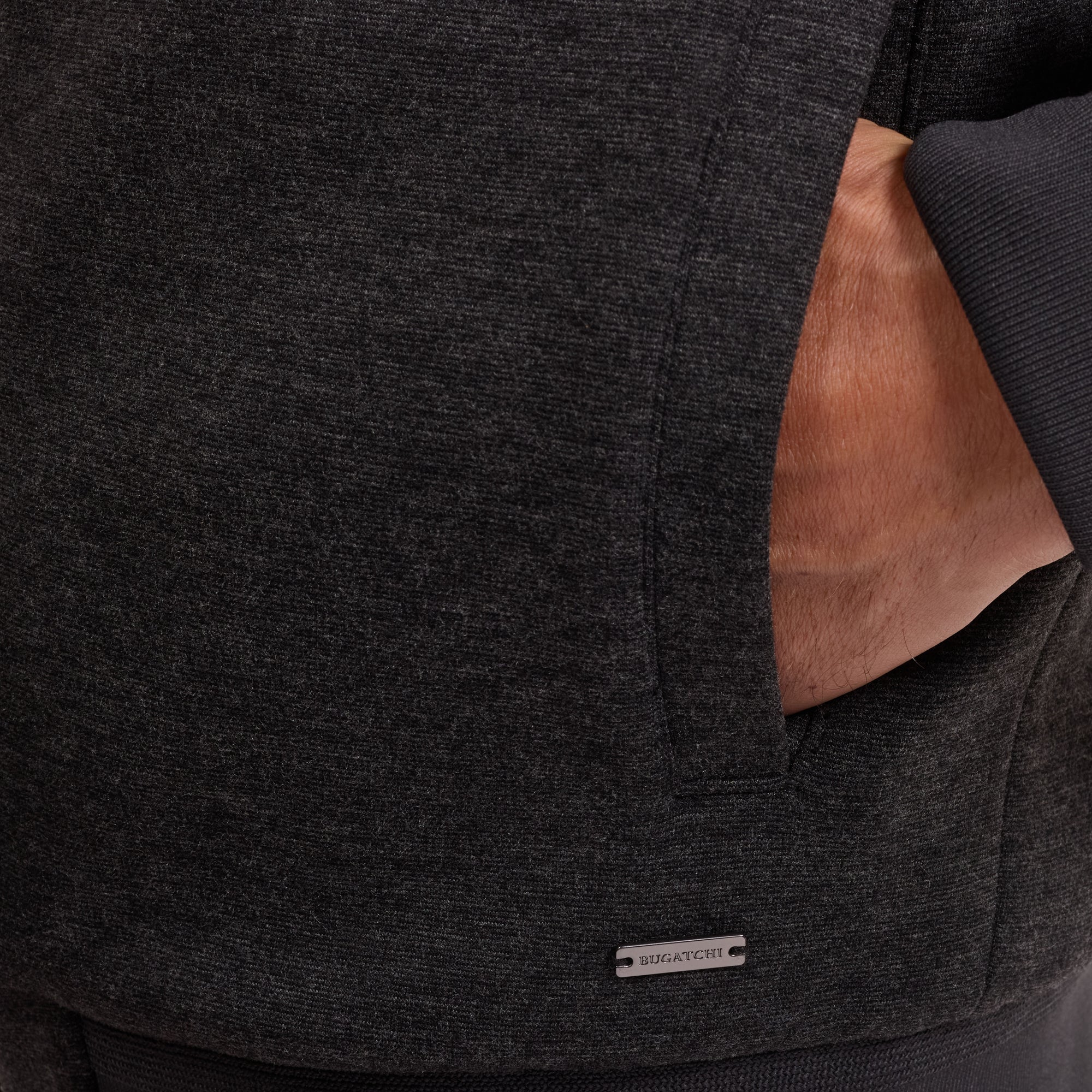Reversible Knit and Nylon Jacket