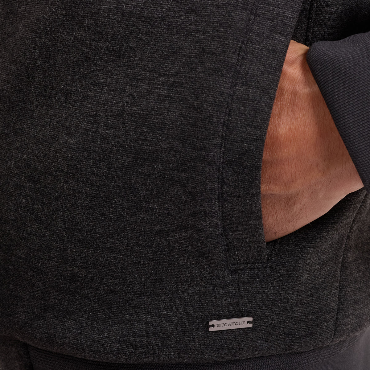Reversible Knit and Nylon Jacket