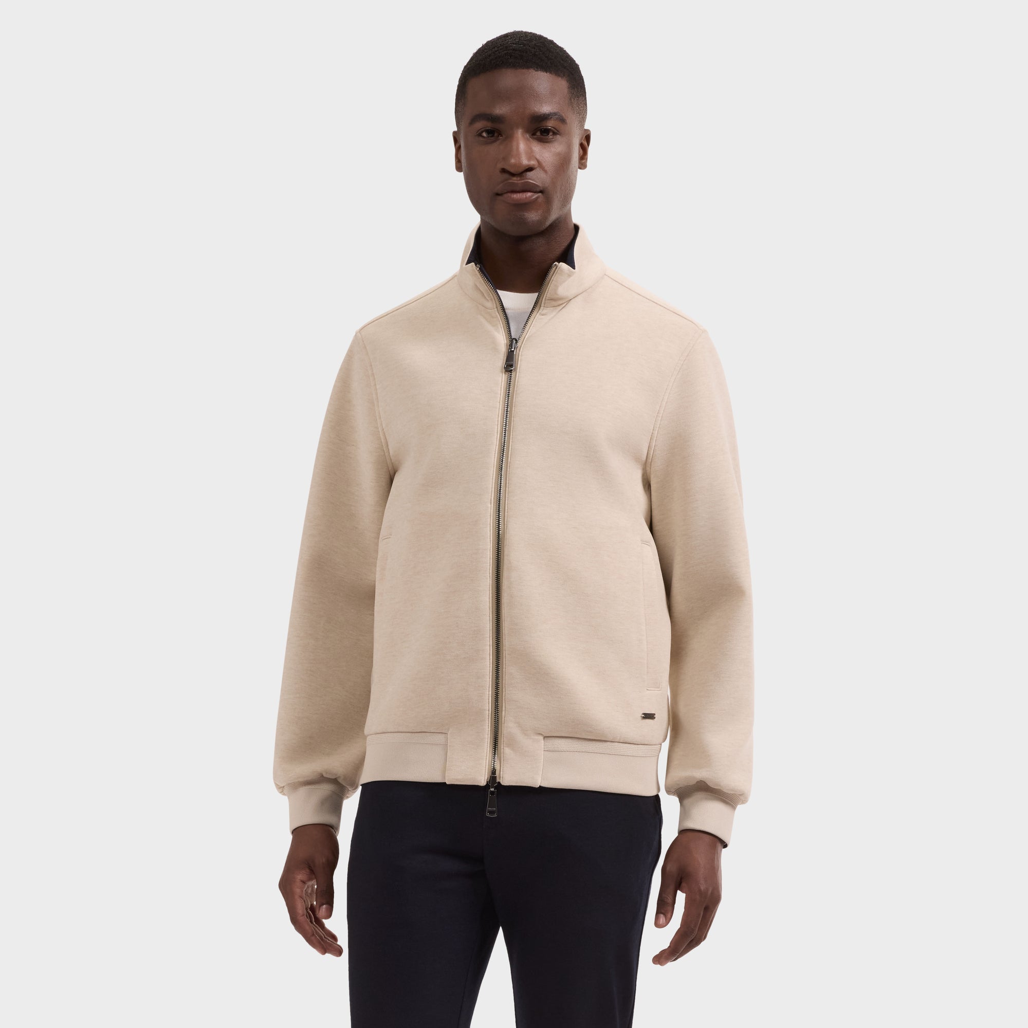 Reversible Knit and Nylon Jacket