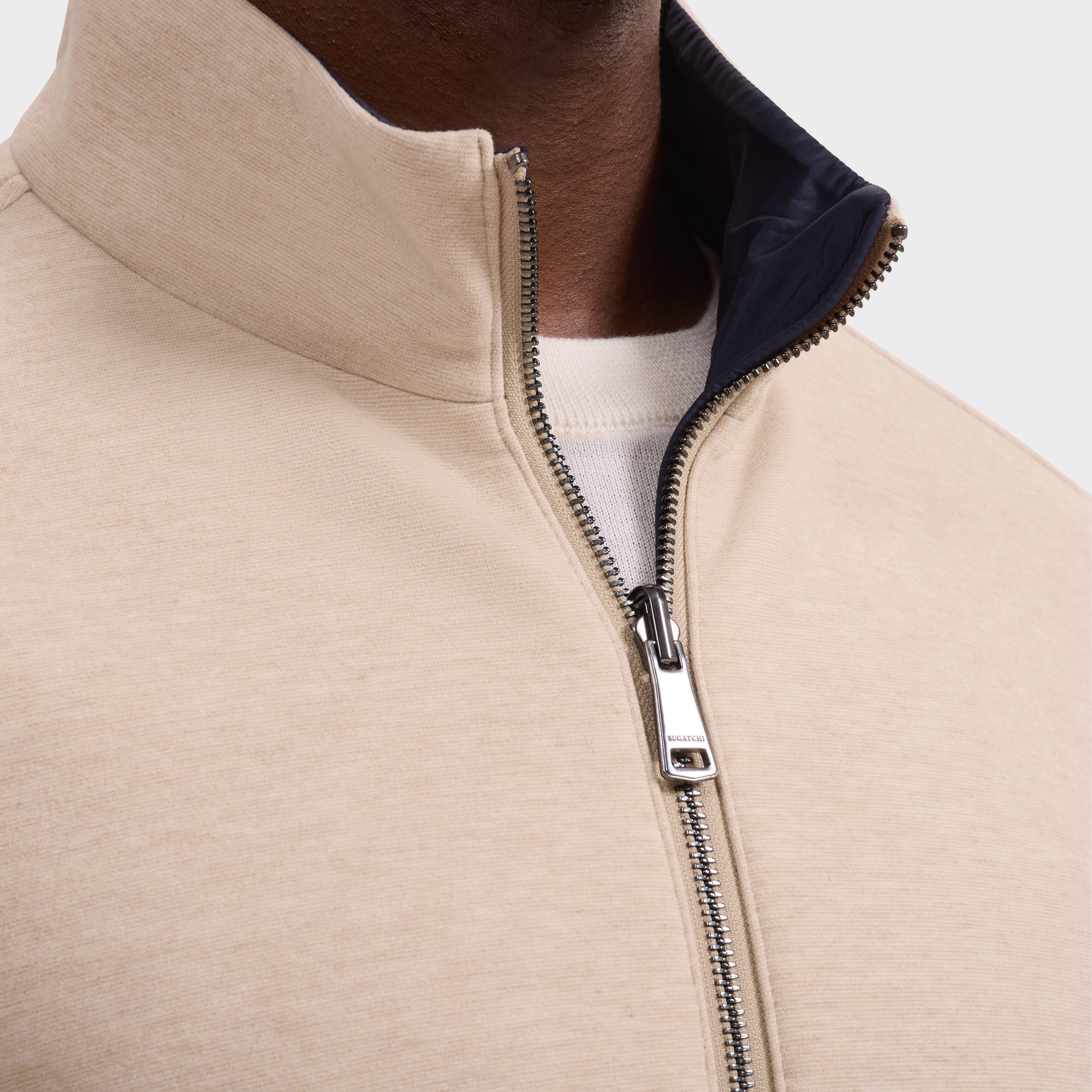 Reversible Knit and Nylon Jacket