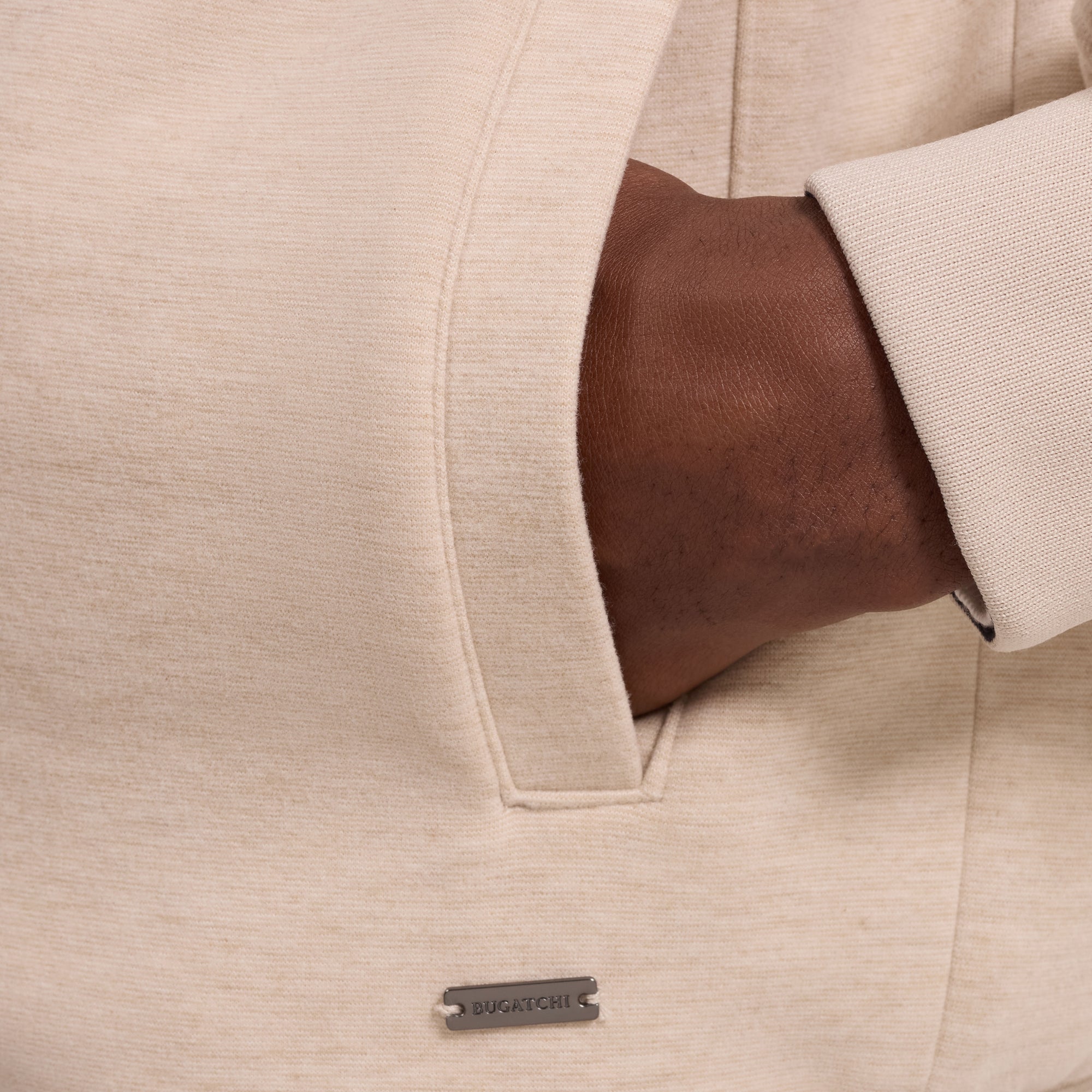 Reversible Knit and Nylon Jacket