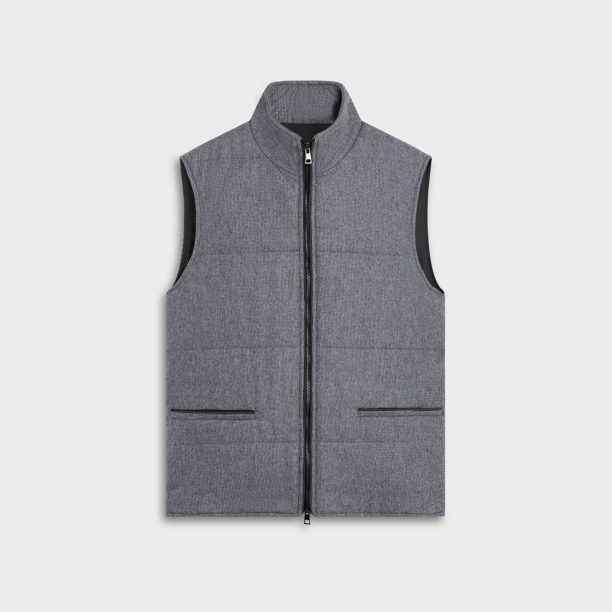Mini Houndstooth Zip Vest