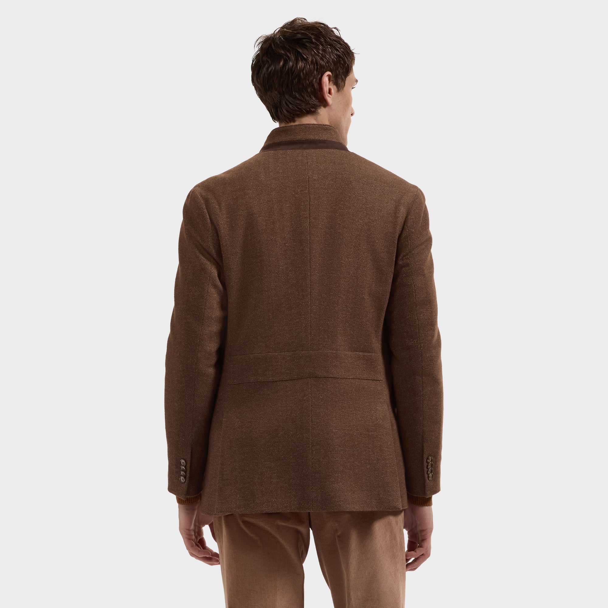 Herringbone Safari Blazer