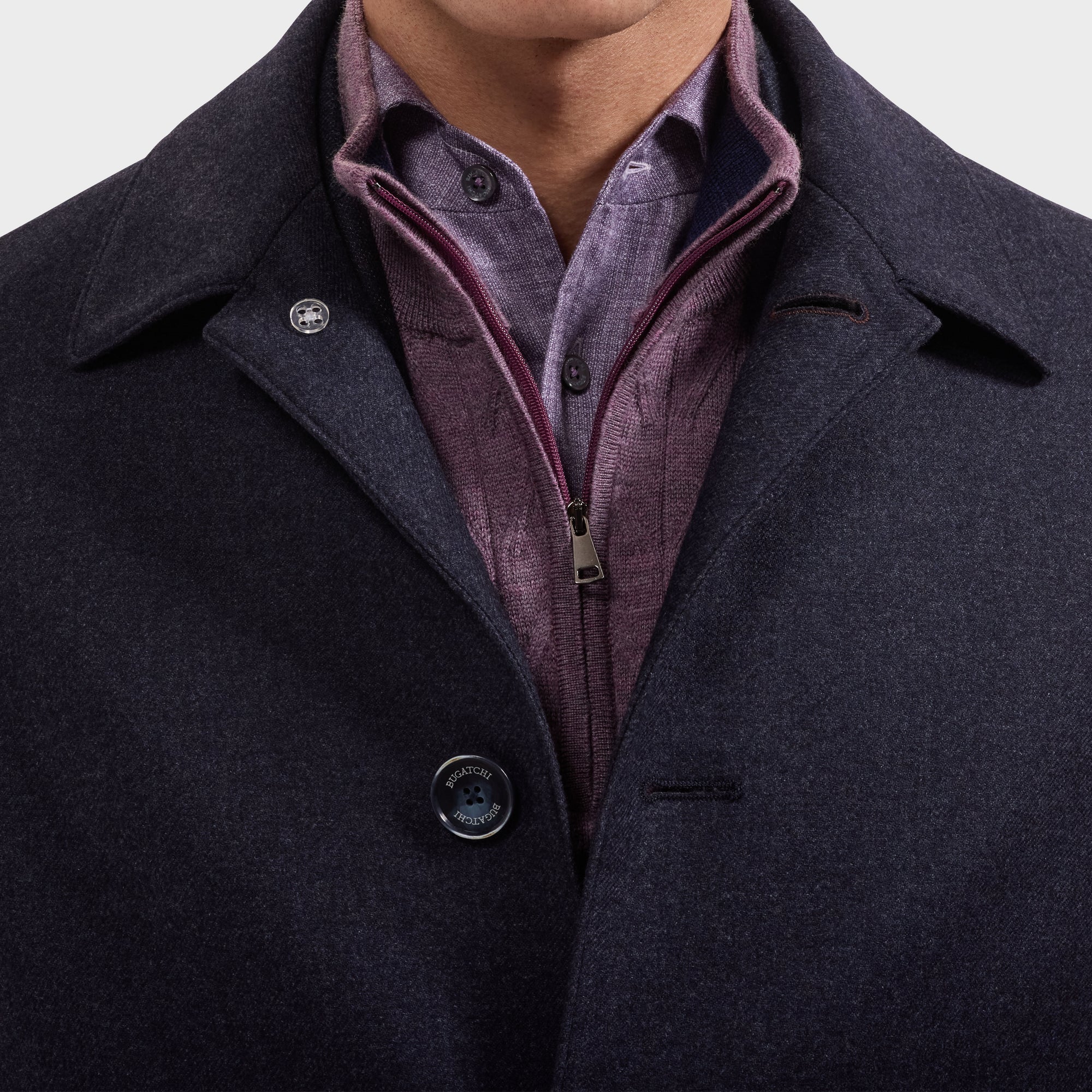 Tailored Button-Front Coat