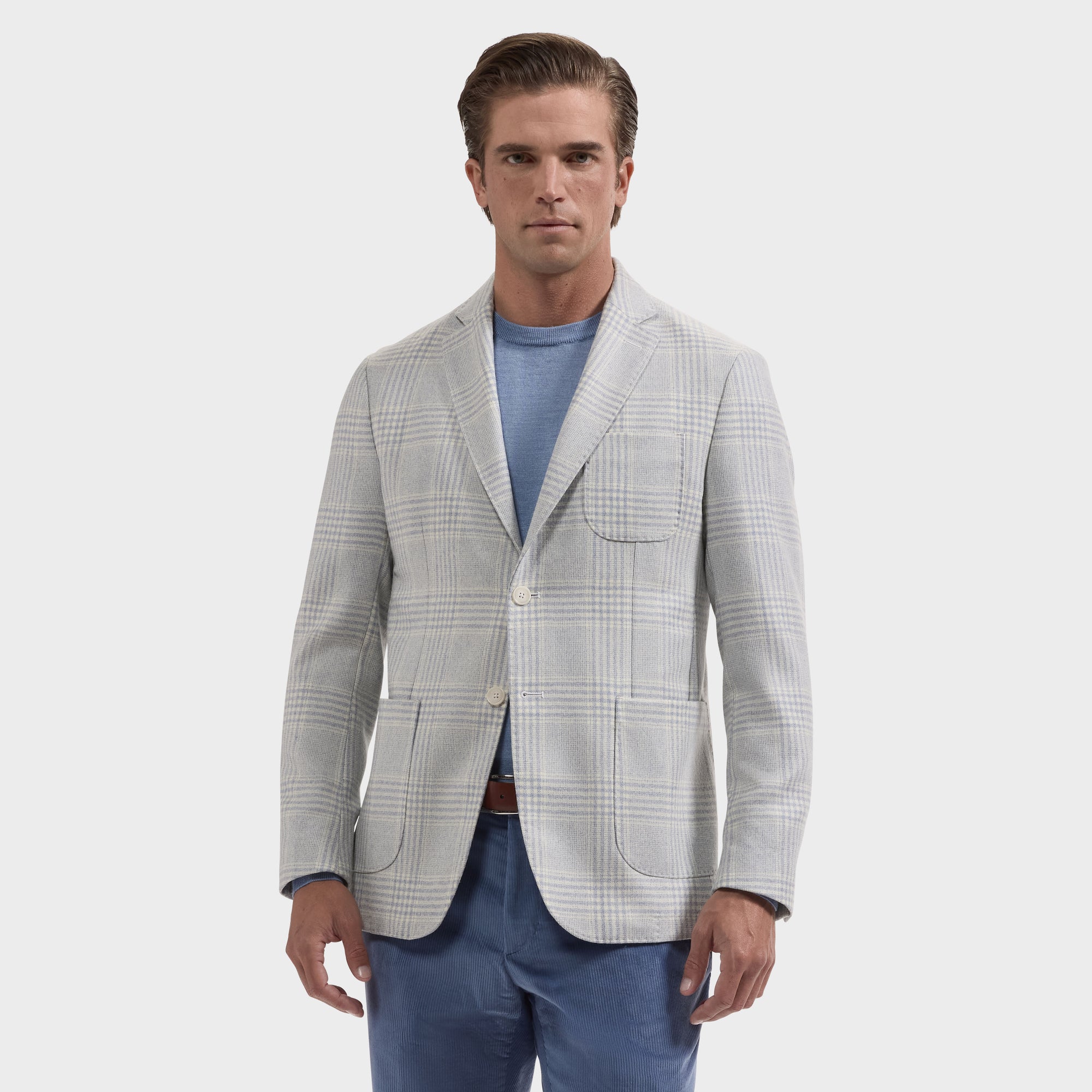 Plaid Wool Blazer