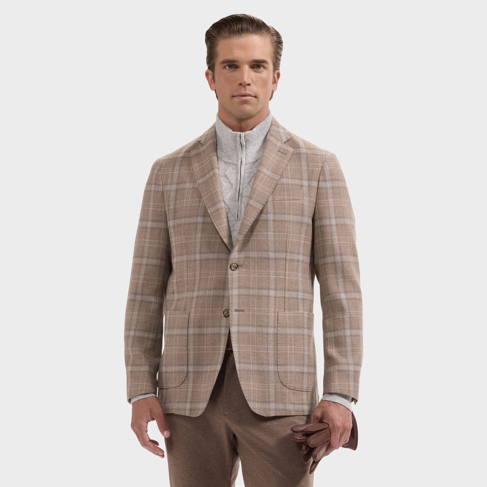 Plaid Wool Blazer