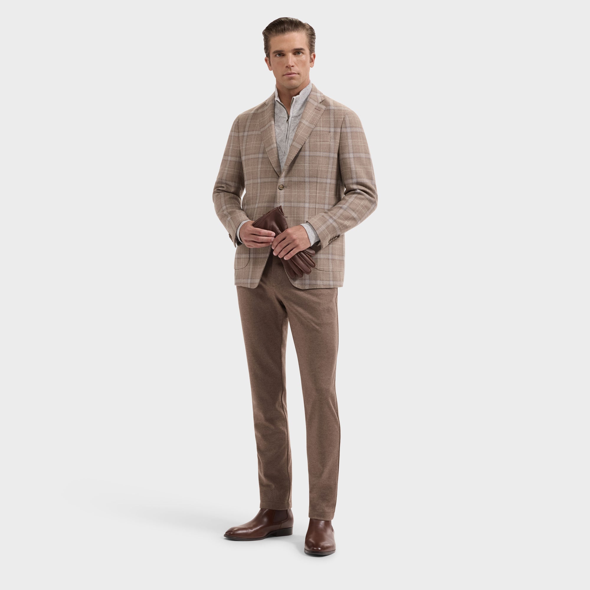 Plaid Wool Blazer