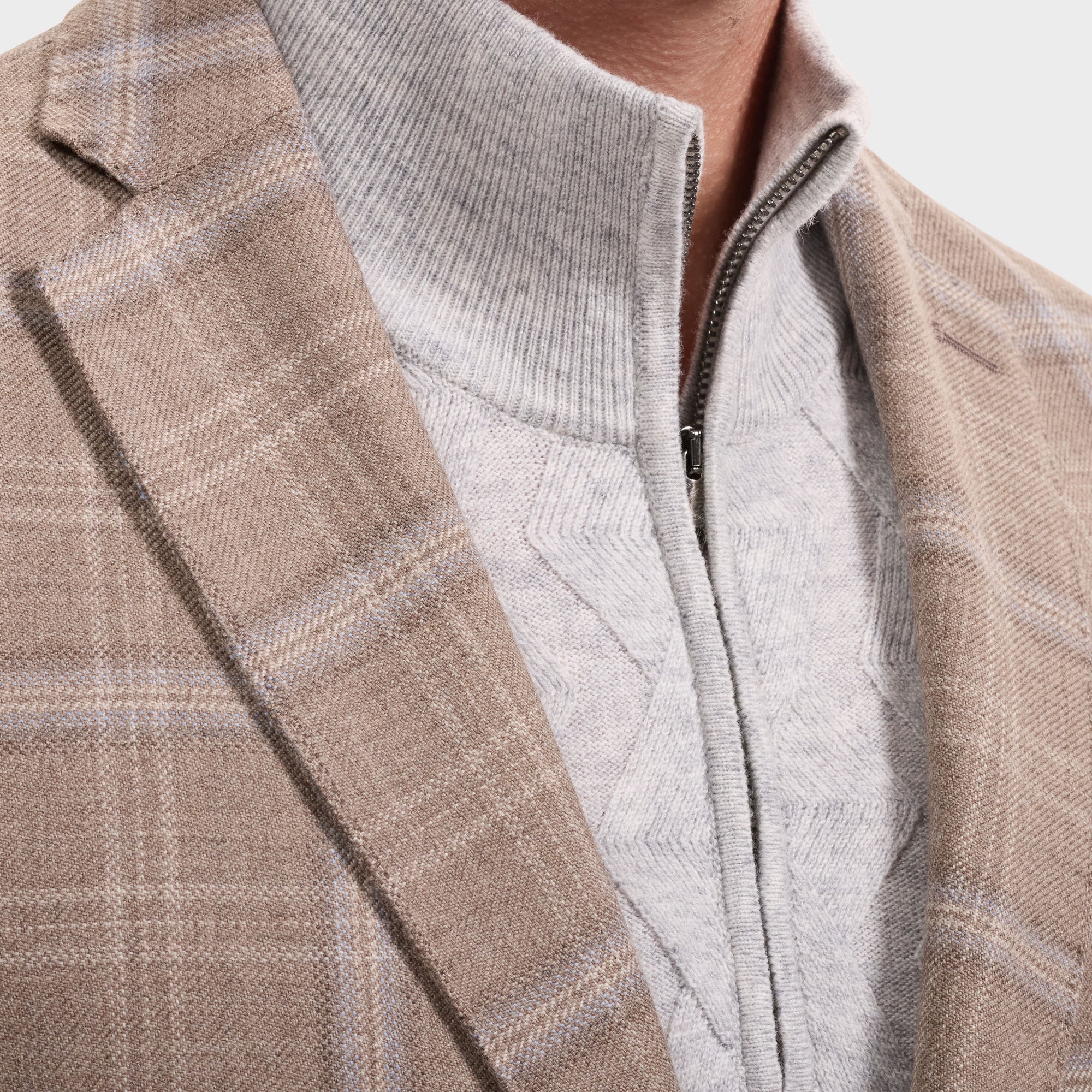 Plaid Wool Blazer