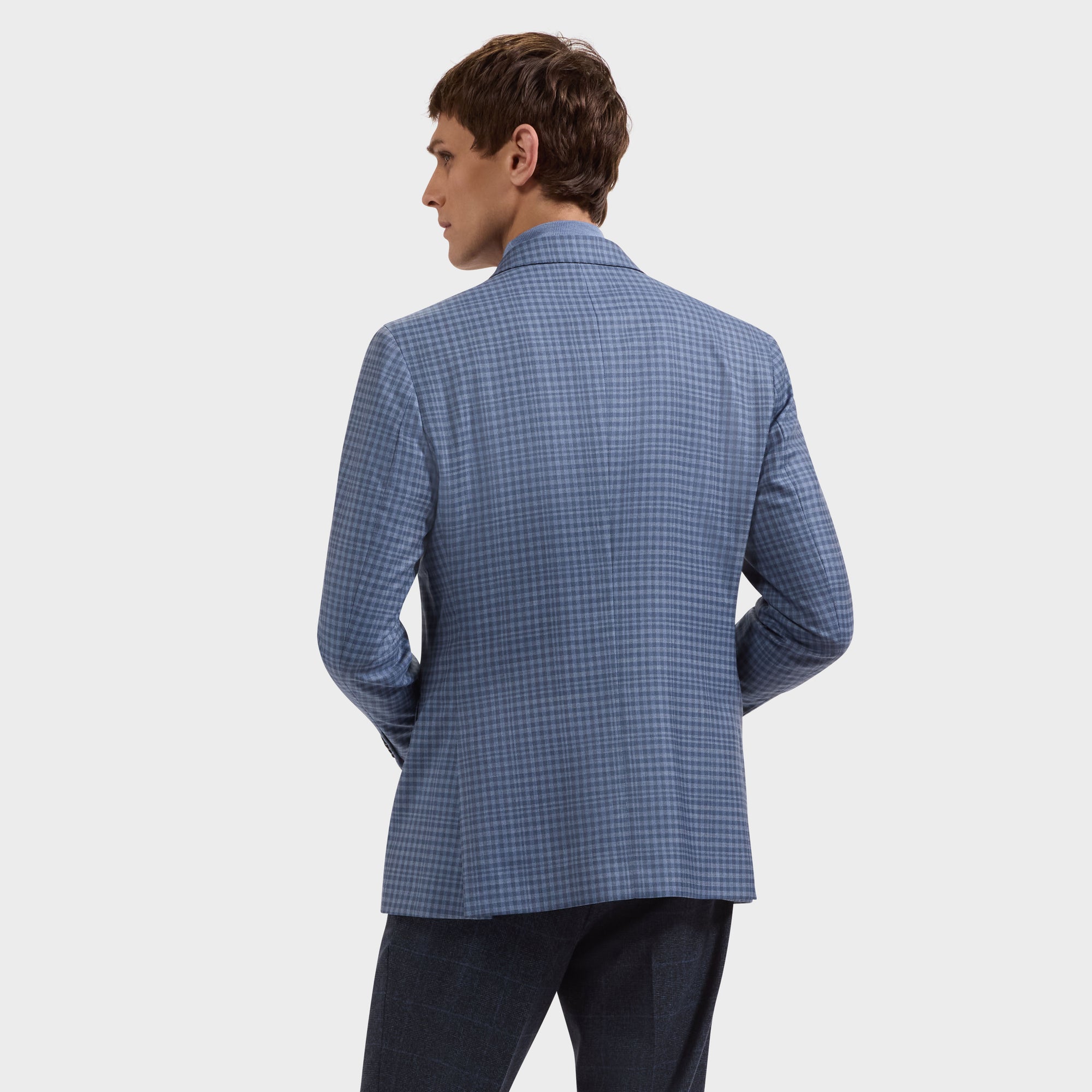 Mini Check Wool Blazer