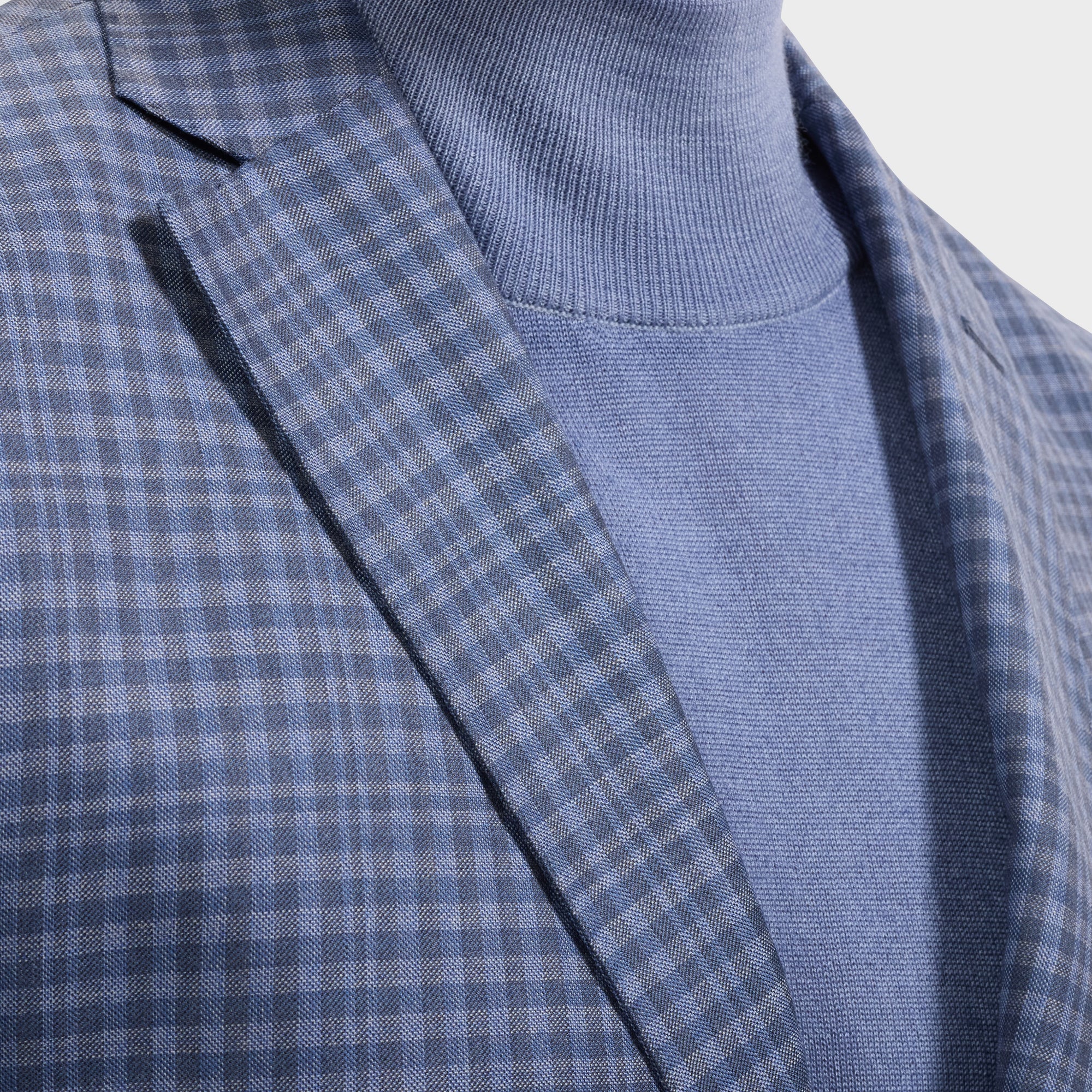 Mini Check Wool Blazer