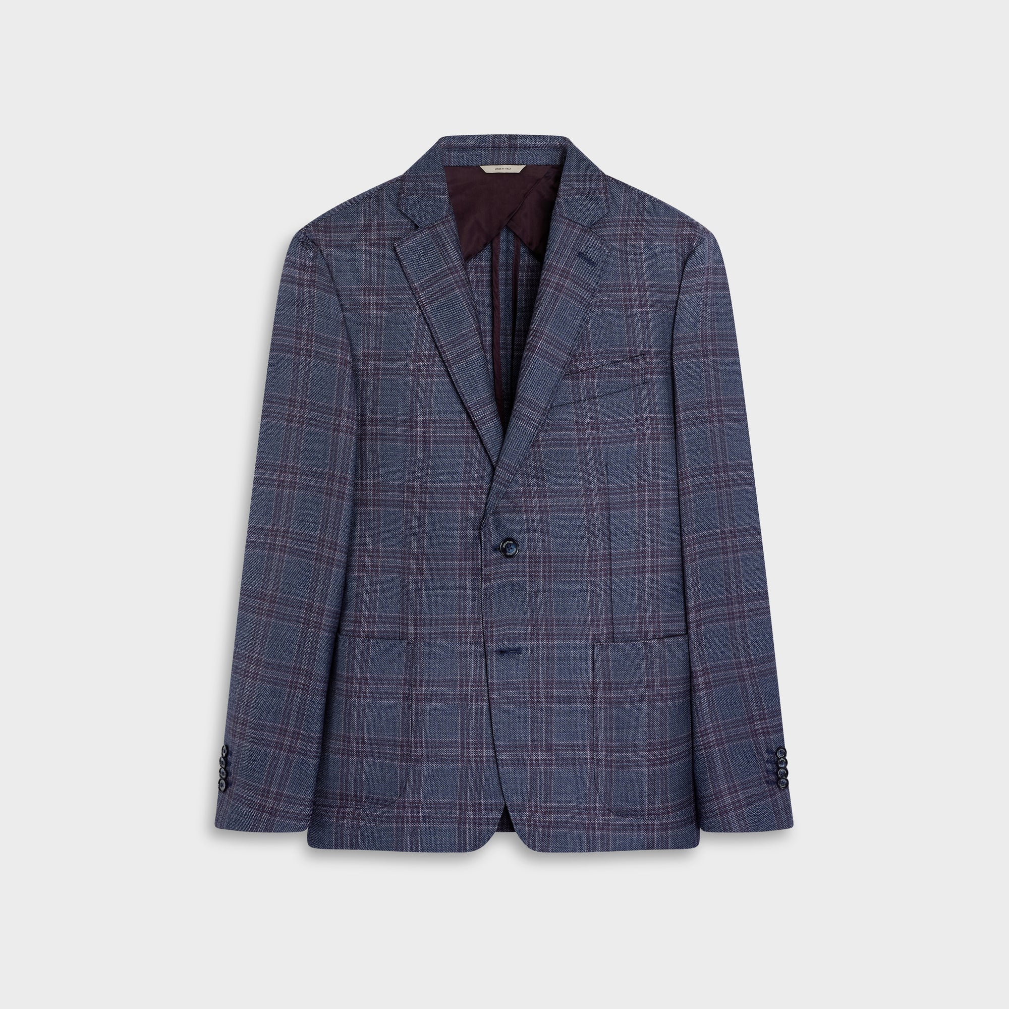 Plaid Wool Blazer